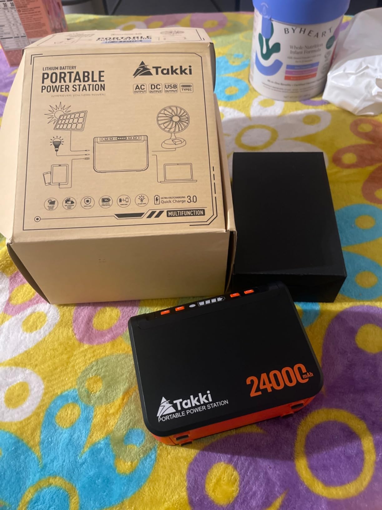 Takki Solar Generator 120W Peak Portable Power Station with 21W Solar Panel 88.8Wh Battery Power Bank customer photo 2