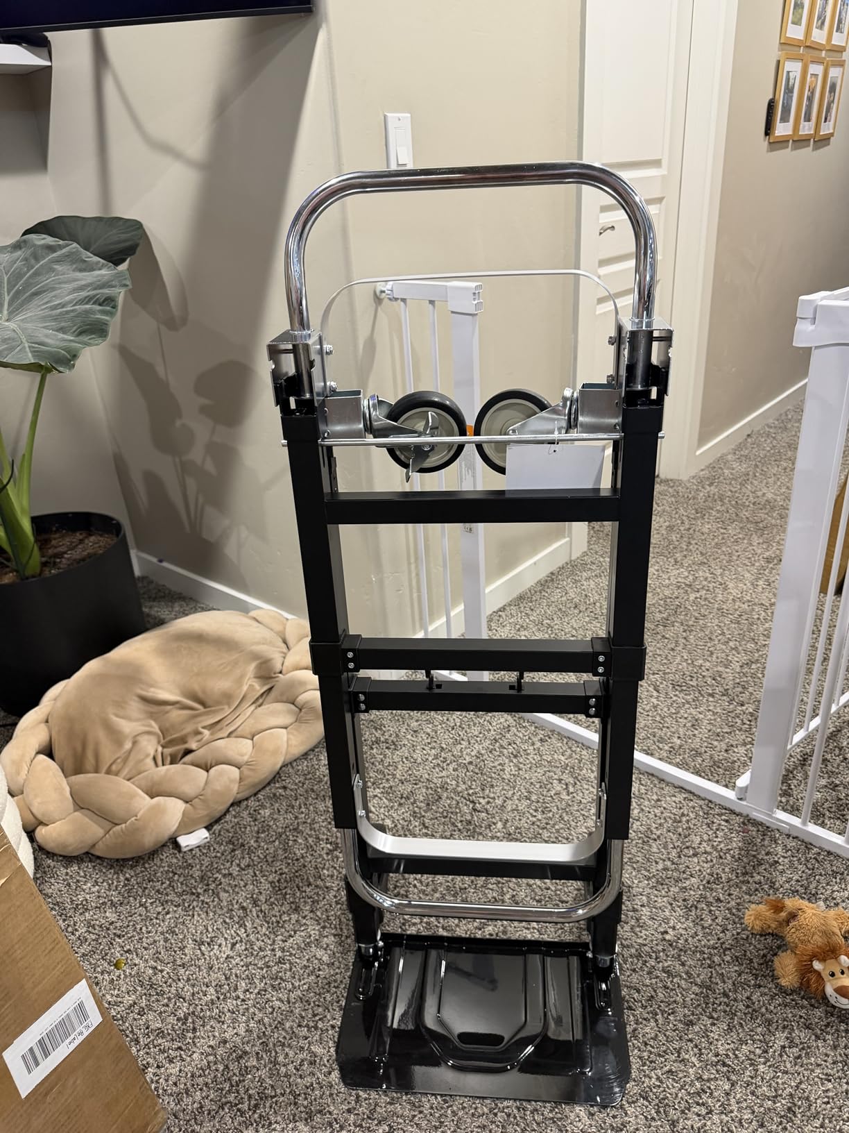 3-in-1 Folding Hand Truck, 500 lb Heavy Duty Steel Dolly customer photo 2