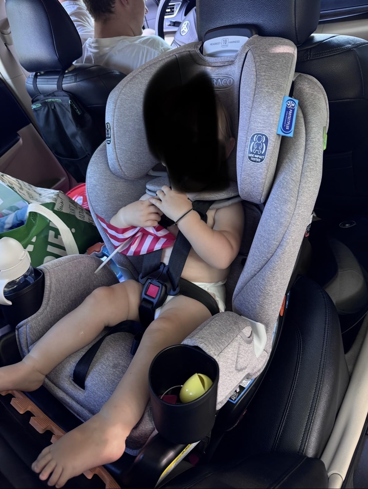 Graco Extend2Fit 2-in-1 Convertible Car Seat, Gotham customer photo 2