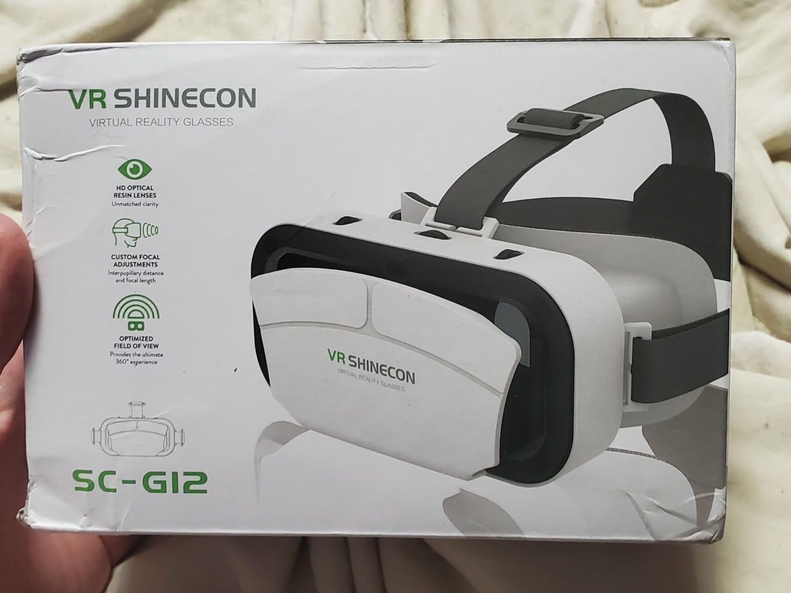 Virtual Reality Goggles, 3D VR Glasses Adjustable VR Virtual Reality Headset with Wide Angle Lens, Universal 3D VR Headset for Kids Adults, HD Goggles for Phone Movies Games customer photo 1