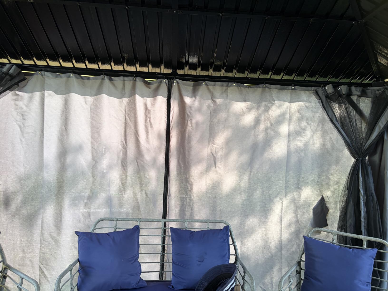 AirWire 10'x12' Hardtop Aluminum Gazebo Dark Gray customer photo 2