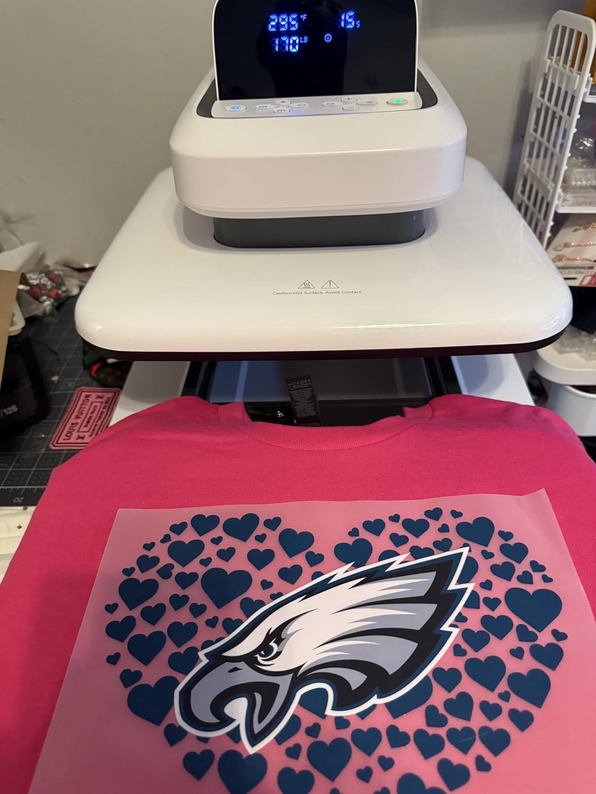 HTVRONT Auto Heat Press 2 - Adjustable Pressure Heat Press Machine 15X15 customer photo 1