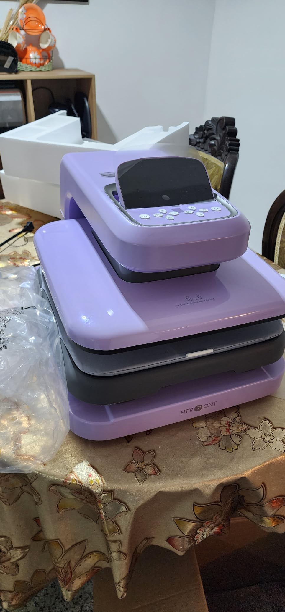 HTVRONT Auto Heat Press 2 - Adjustable Pressure Heat Press Machine 15X15 customer photo 2