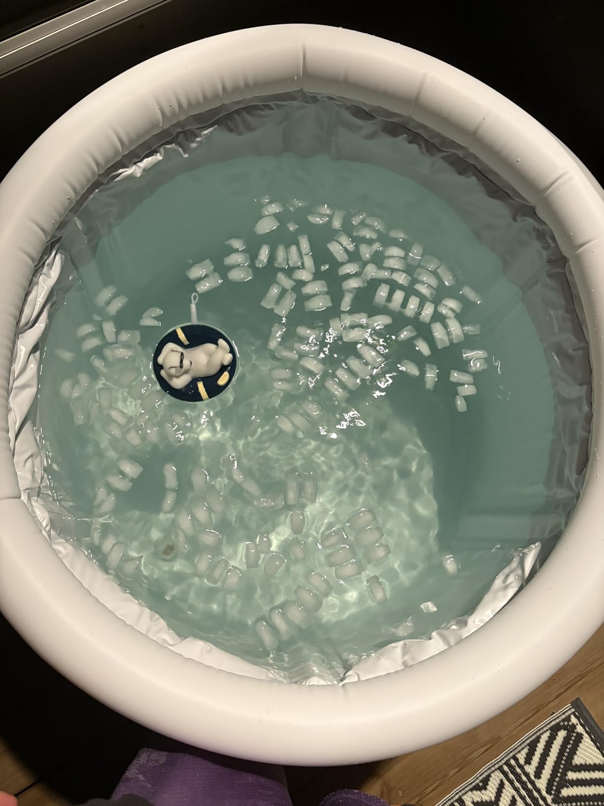 XL Oval Ice Bath Tub for Athletes with Cover by Brisk Bear - Extra Large Cold Plunge Tub for Recovery - Ice Tub with Digital Timer, Thermometer & Reusable Ice Molds - Cold Plunge to Soothe Muscles customer photo 2