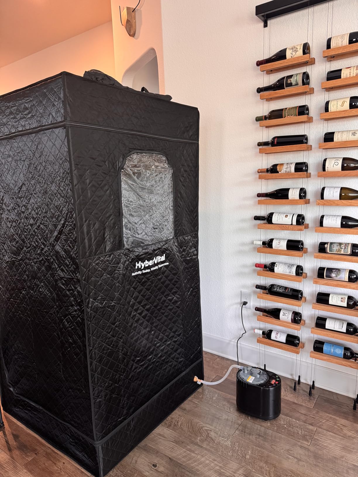 Portable Sauna for Home, Spacious Sauna Tent with 3.0L Fast-Heating Steamer Steamer & Ergonomic Chair for Full Body SPA, Easy Assembly Quick Heat-Up Sauna Experience customer photo 1
