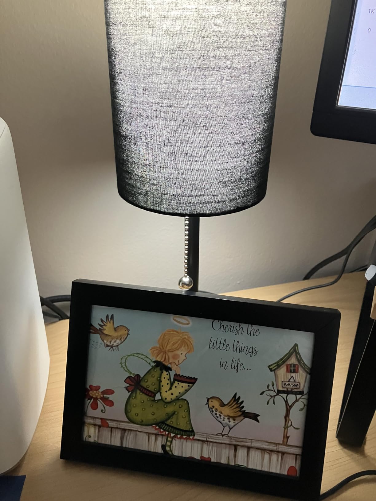 Bedside Table Lamp for Bedroom,Small Lamps for Night stands with Pull Chain customer photo 1