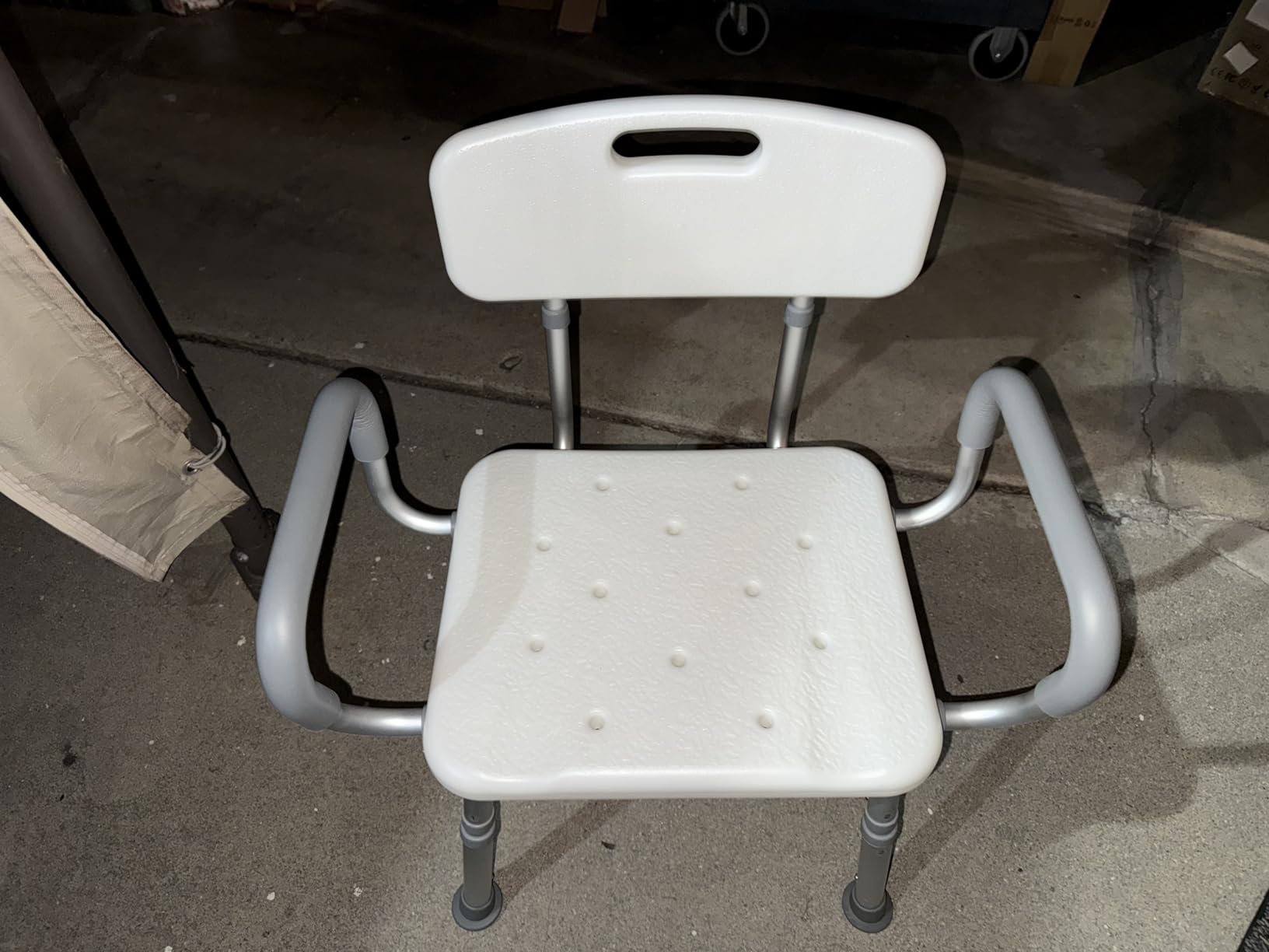 soundfuse Shower Chair for Inside Shower with Arms and Back, Aluminum Frame customer photo 1