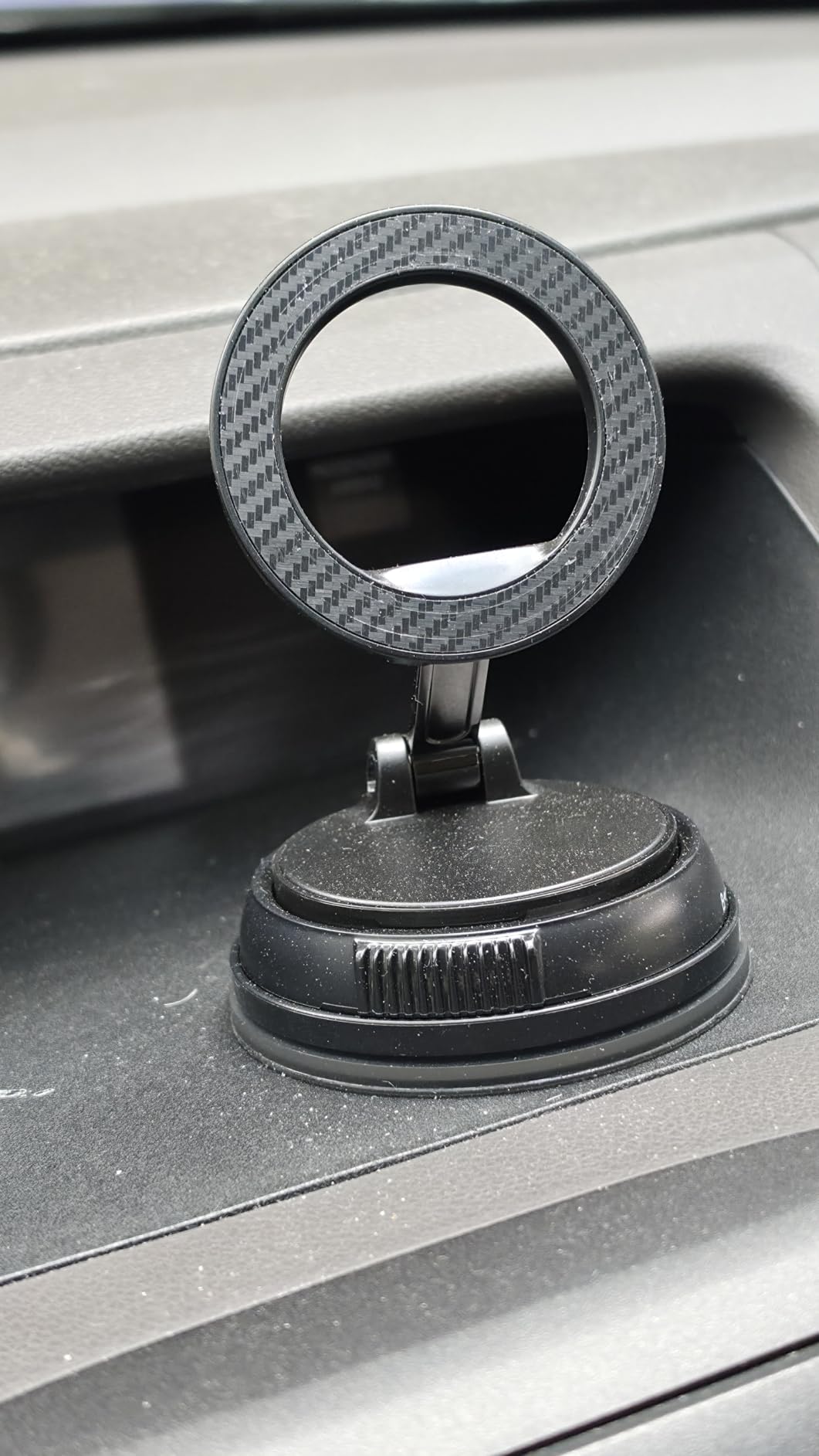 ANDERY Car Phone Holder for Magsafe [78+LBS Strongest Suction & 2400gf Strongest Magnetic] 360° Adjustable Car Phone Mount, Phone Holders for Your Car for iPhone 18-12 Pro Max Plus Air, Carbon Fiber customer photo 2