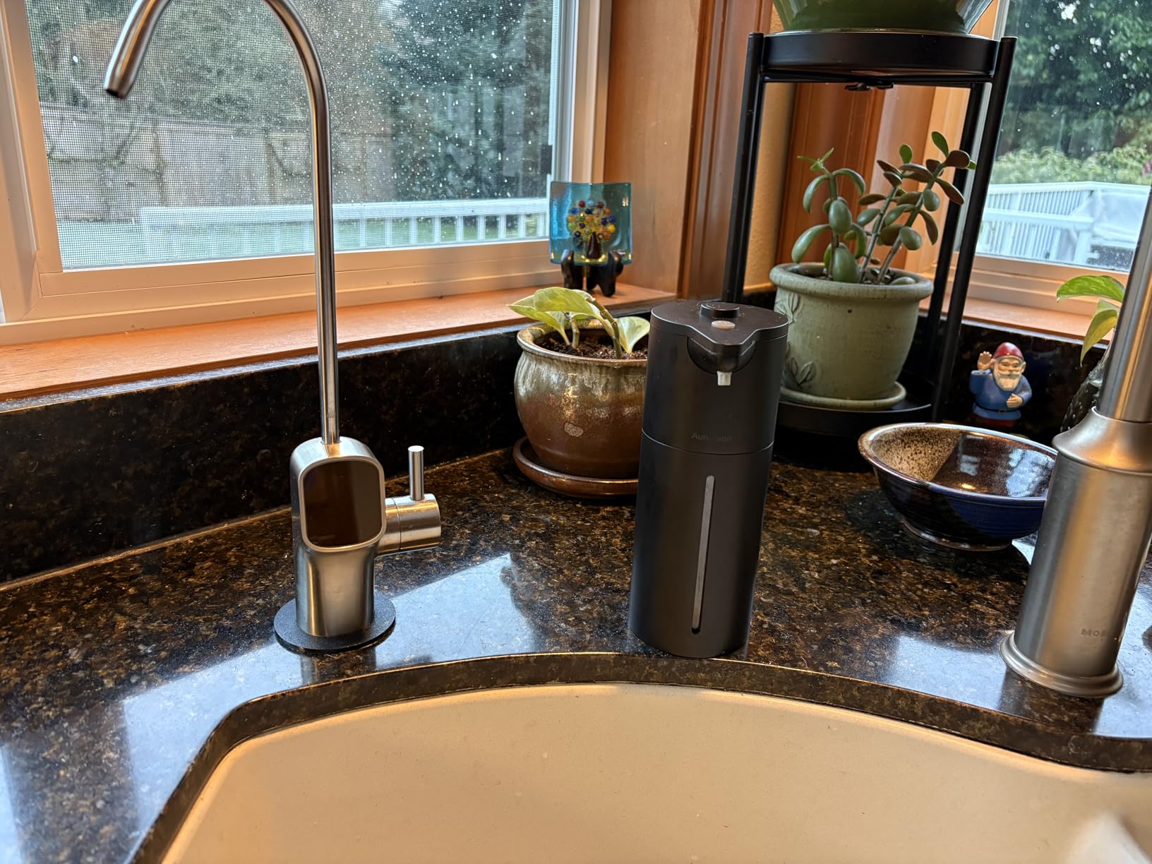 Automatic Soap Dispenser Touchless,15-Level,Kitchen Sink Bathroom Black customer photo 2