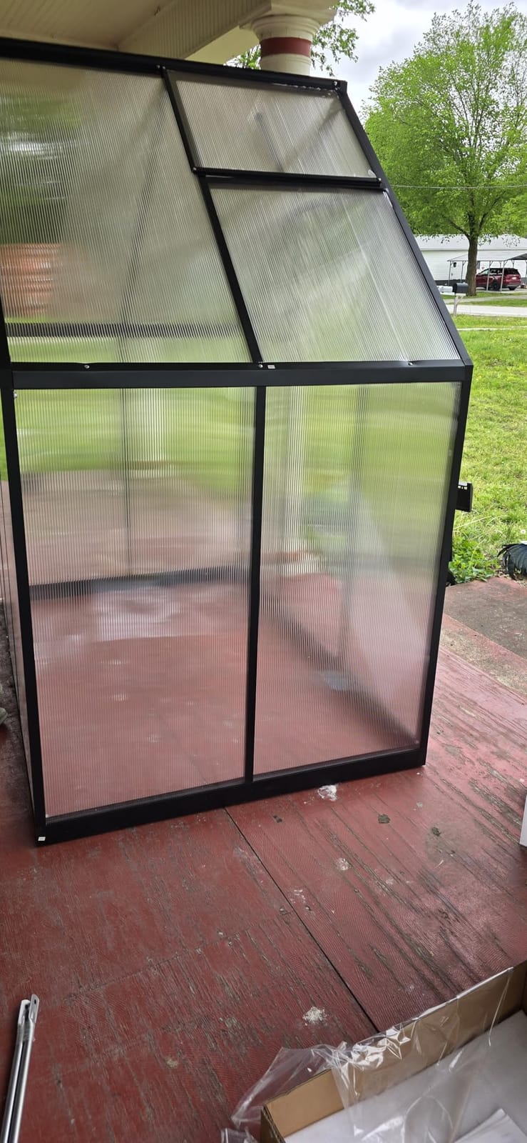 8X14FT Green House with Thermometers, Large Aluminum Greenhouse for Outdoor customer photo 1