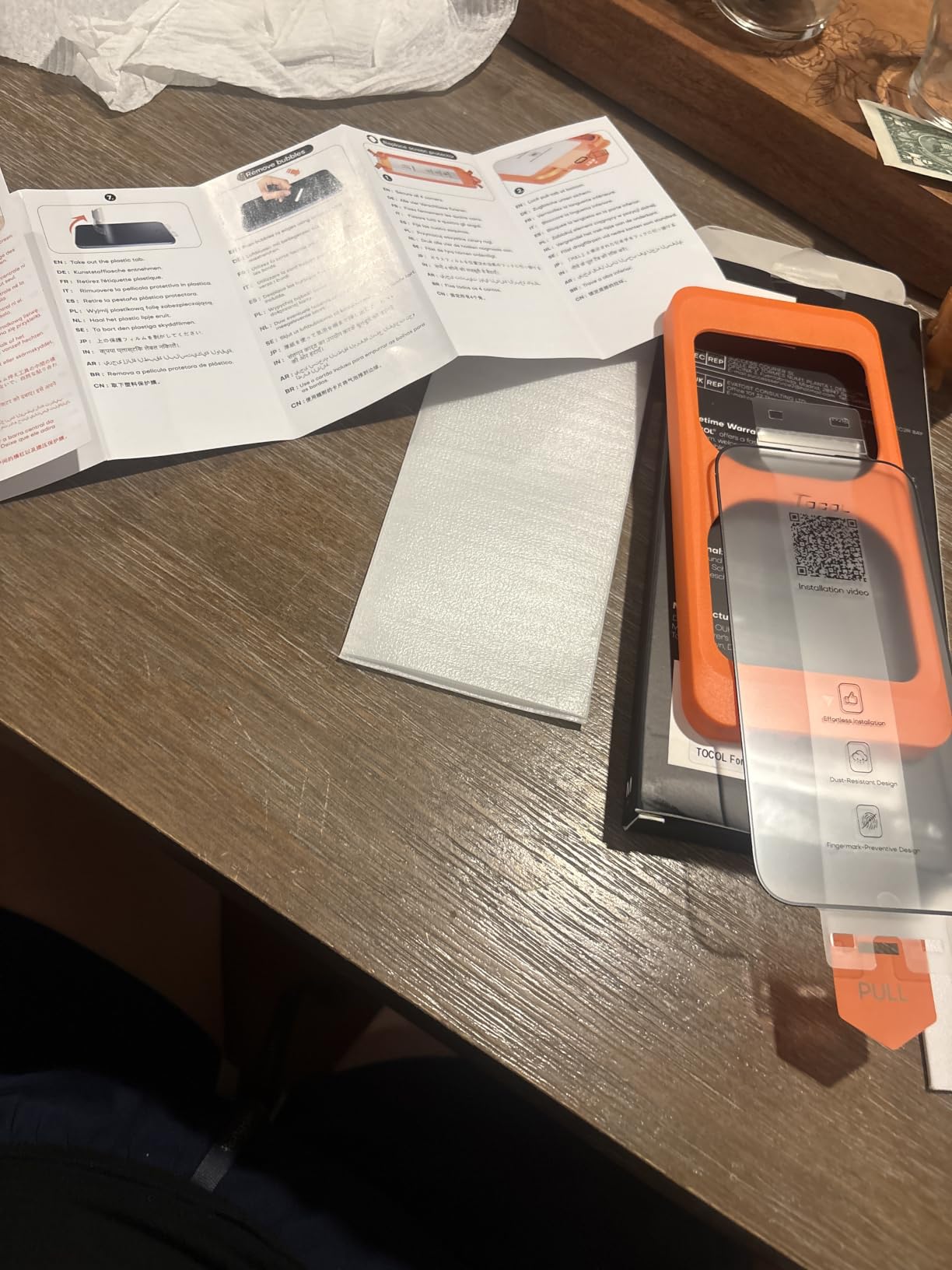 TOCOL for iPhone 16 Screen Protector, Easy Installation customer photo 1