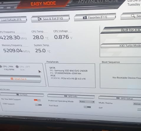 GIGABYTE B850M AORUS Elite WIFI6E ICE AMD AM5 mATX Motherboard, Support AMD Ryzen 9000/8000/7000 Series, DDR5, 12+2+2 Power Phase, 2X M.2, PCIe 5.0, USB-C, WIFI6E, 2.5GbE, EZ-Latch, 5-Year Warranty customer photo 1