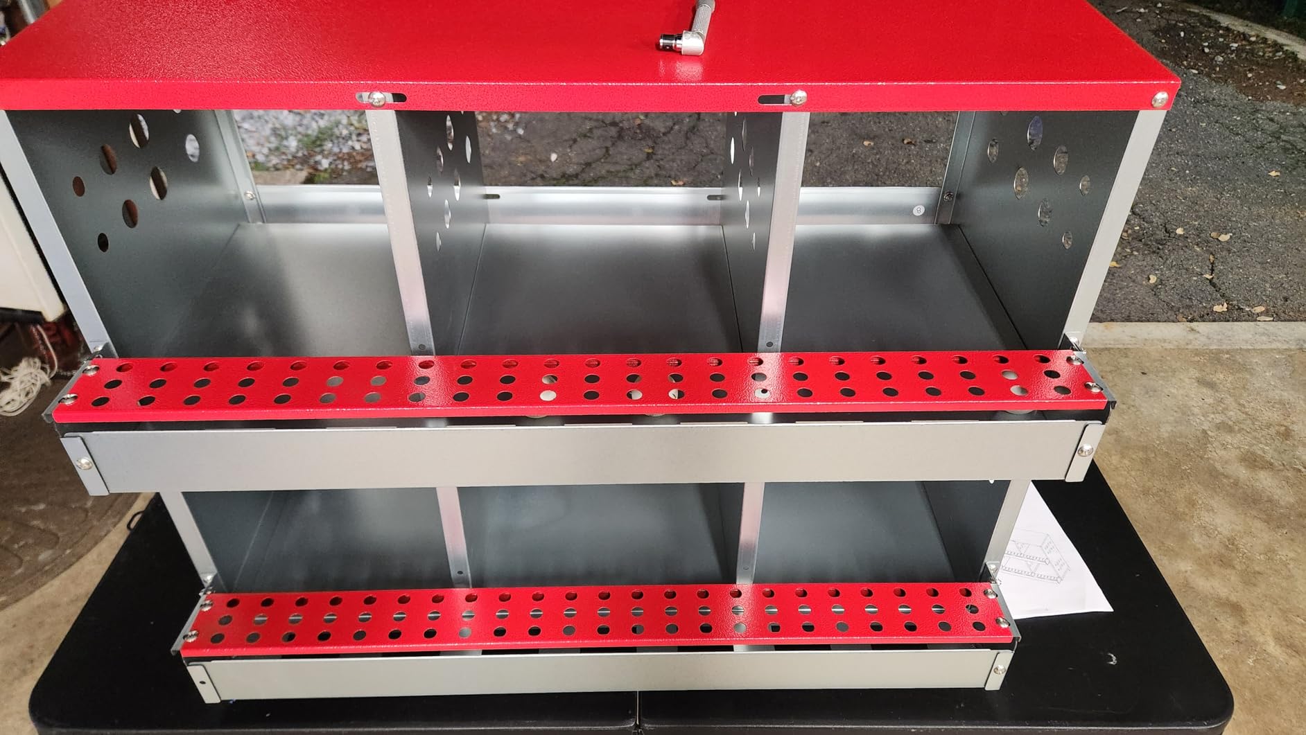 6-Compartment Roll Away Chicken Nesting Box for Hens, 32.6 Inch customer photo 2