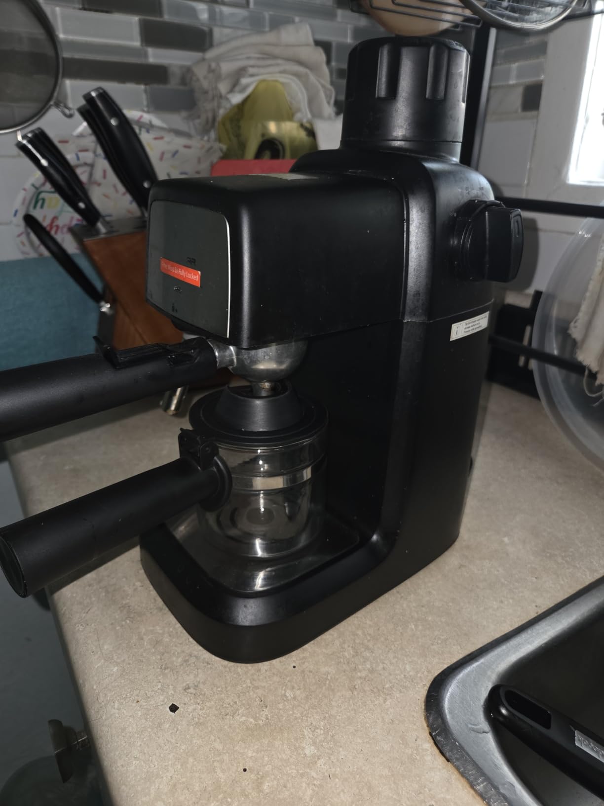 KEENSTAR 3.5Bar Espresso Machine 800W, Compact 4-Cup Espresso Maker Preheat | Fast Heating, Milk Frother Steam Wand, Espresso and Cappuccino Machine for Cappuccino or Latte Black customer photo 1