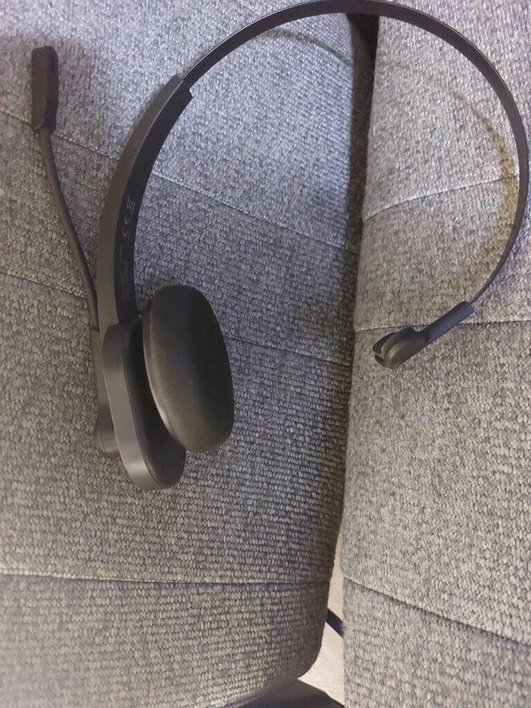 Sarevile Bluetooth Headset with USB Dongle for Computer, Single-Ear Wireless Headset with Noise Cancelling Microphone for Office & Truckers, Bluetooth V5.2 with Mute Button for Work customer photo 2