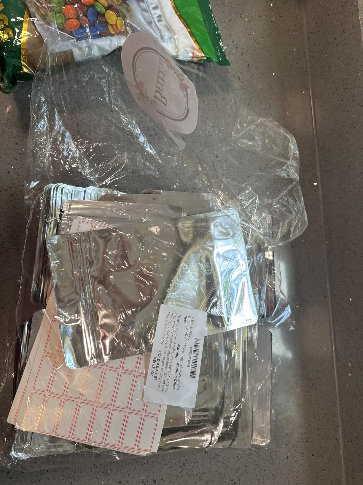 20 Pcs 5 Gallon Mylar Bags With Oxygen Absorbers 2000cc customer photo 1