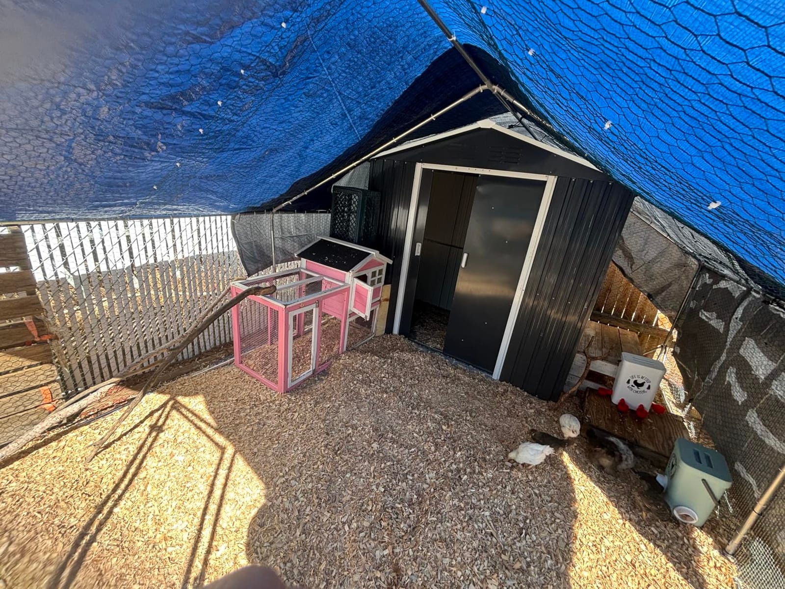 PawHut Large Chicken Coop w/Waterproof Anti-UV Cover 33' x 10' x 6.4' customer photo 1