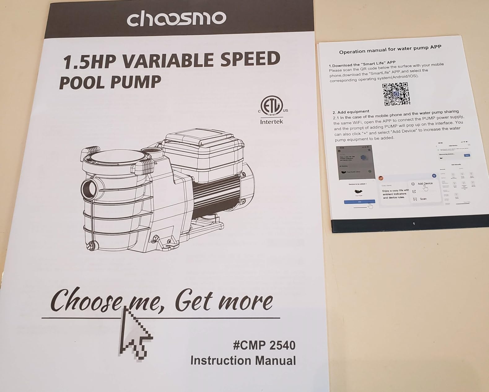 1.5 HP Variable Speed Pool Pump for Inground and Above Ground Pools, 5070 GPH Self-Priming Pump with App&Digital Control Panel, Dual Voltage 115V/230V, Programmable 1000-3450 RPM customer photo 2