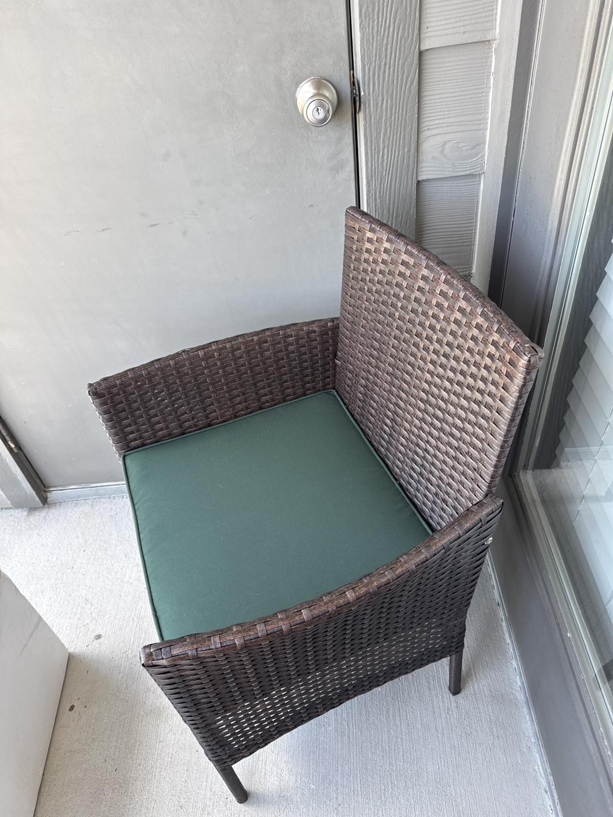Best Choice Products 3-Piece Outdoor Wicker Conversation Bistro Set, Space Saving Patio Furniture for Garden w/Side Table - Natural/Gray customer photo 2