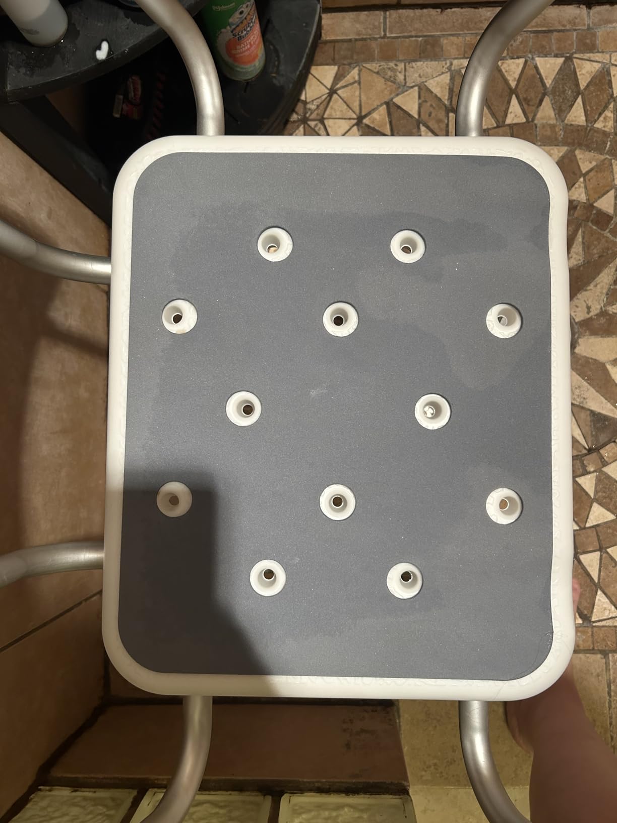 BRITULIF Shower Chair with Arms and Back for Inside Shower, 550 lb Capacity customer photo 2