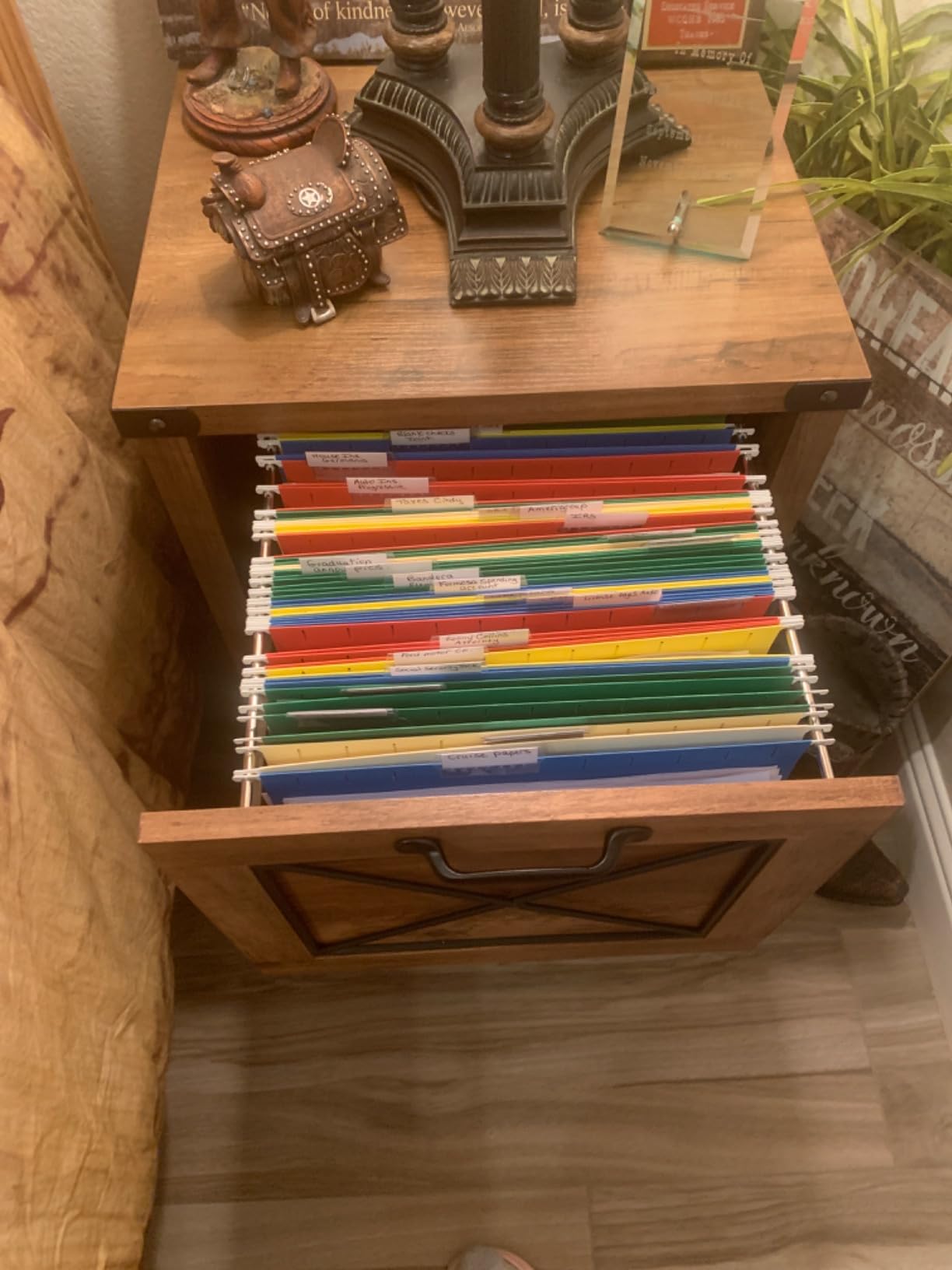 VASAGLE File Cabinet with 2 File Drawers, Printer Stand, Fit A4 Letter Size customer photo 1