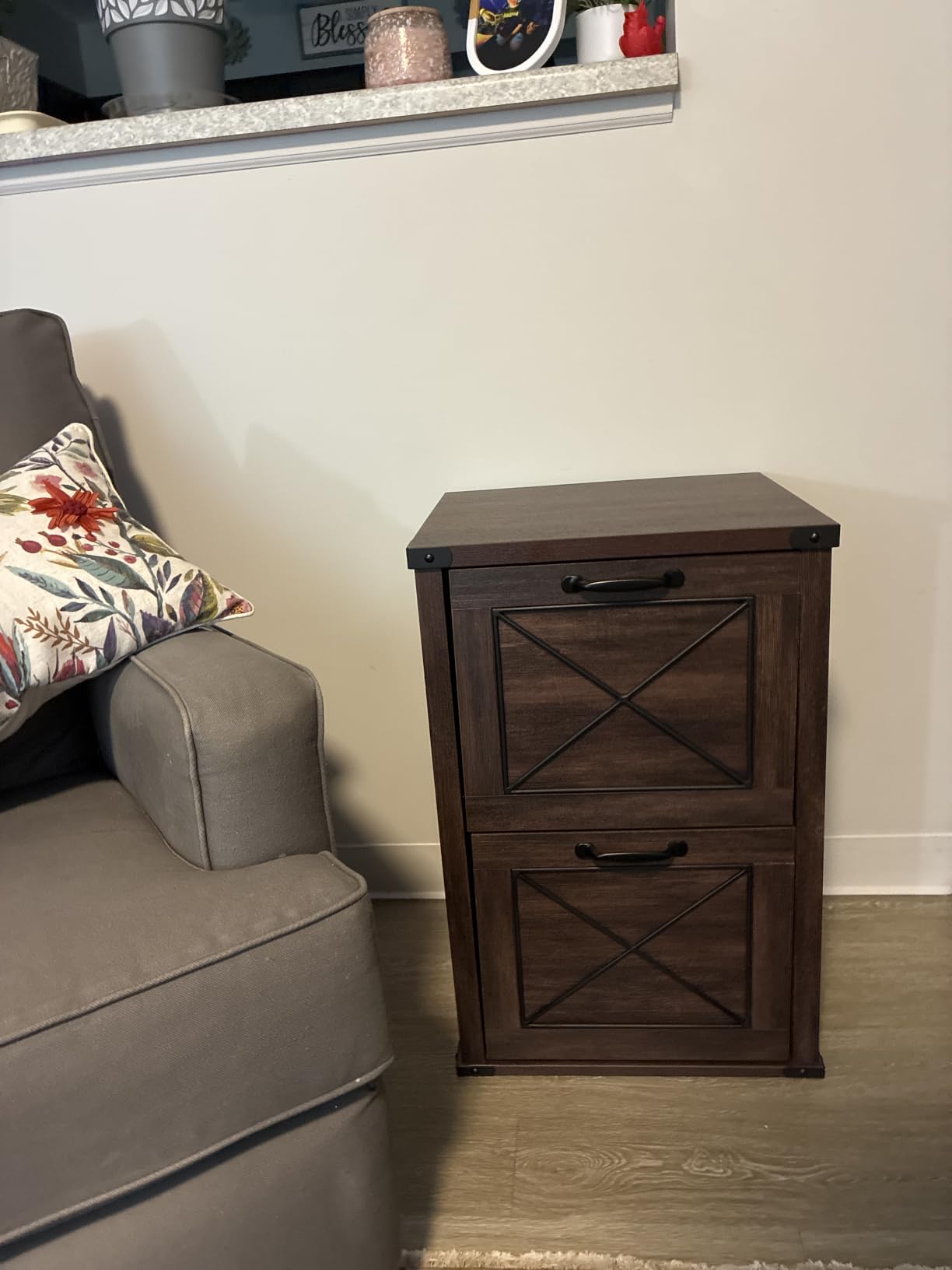 VASAGLE File Cabinet with 2 File Drawers, Printer Stand, Fit A4 Letter Size customer photo 2