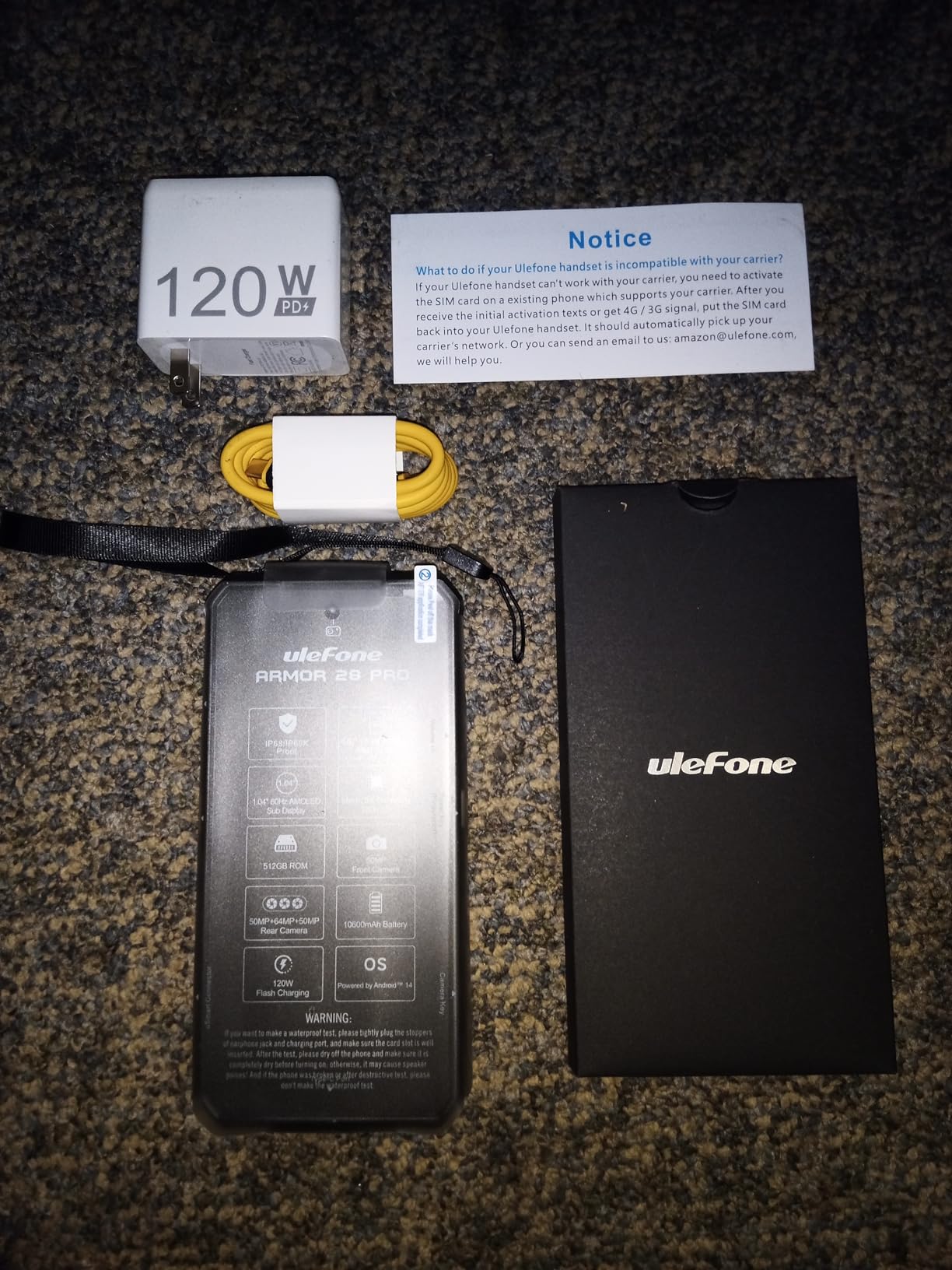Ulefone Armor 28 Pro 5G AI Rugged Phone, 32GB(16+16)+512GB/2TB, MTK Dimensity 7300, 6.67