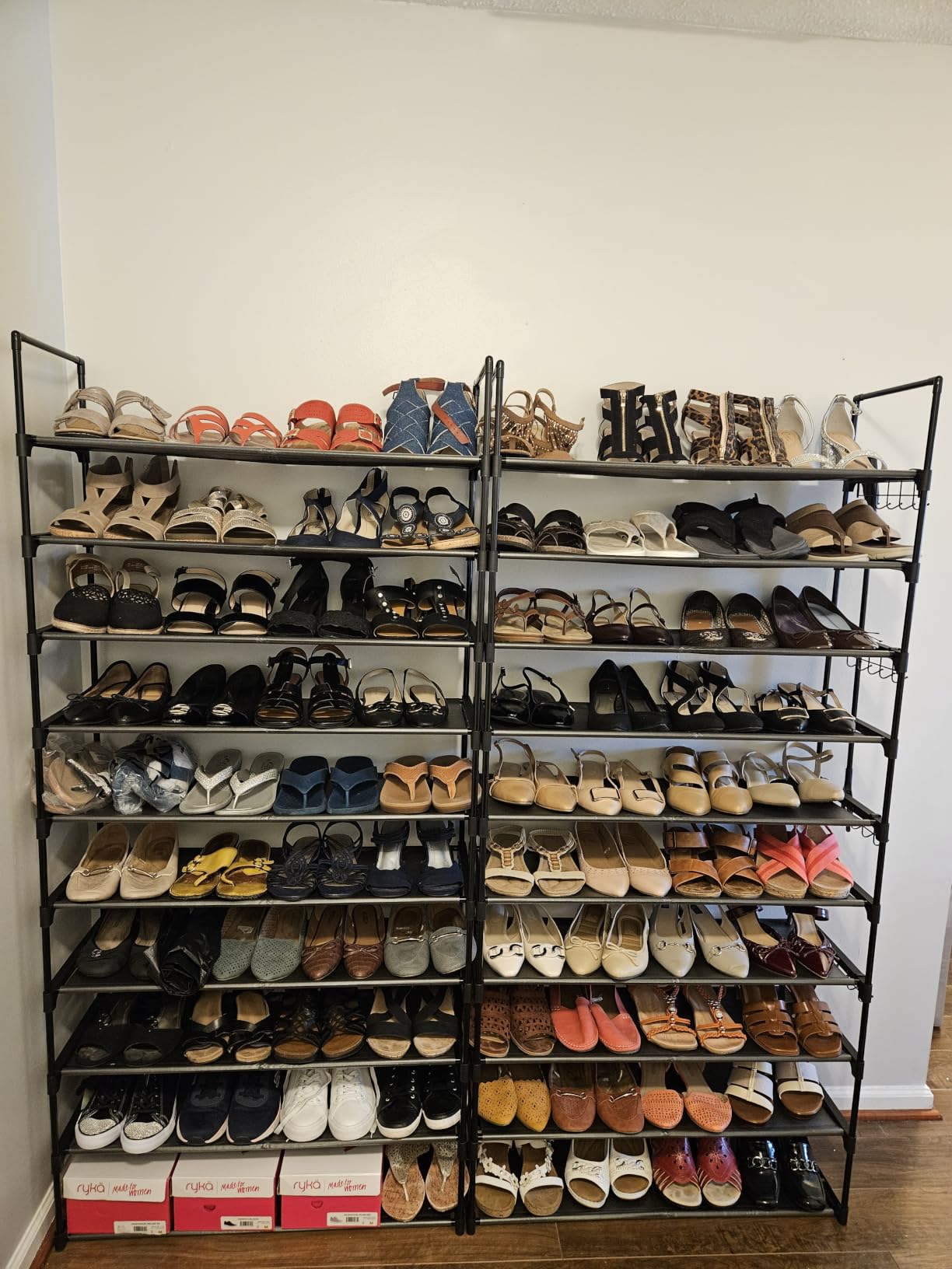 Kitsure 10 Tier Shoe Rack, Tall Shoe Organizer, 32.2