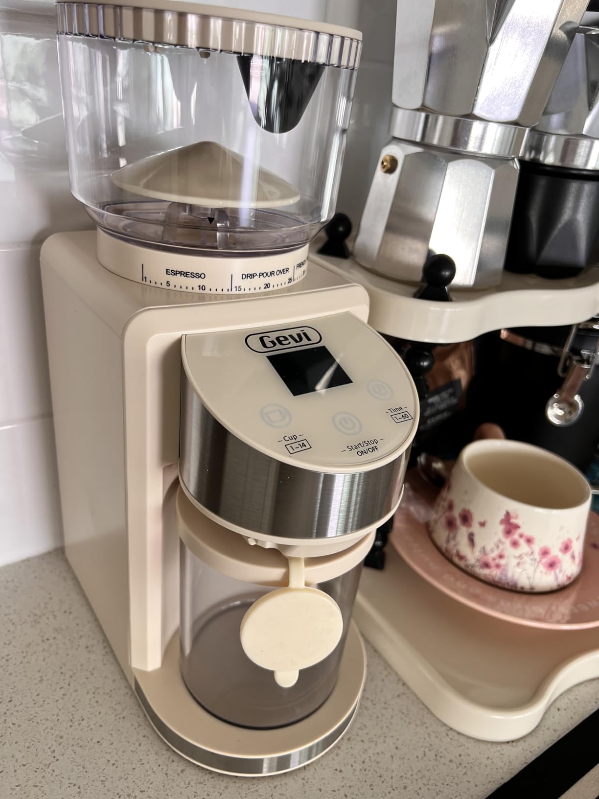 Gevi 20 Bar Espresso Machine with Conical Burr Anti-Static Coffee Grinder | Removable Water Tank;Include Necessary Accessories;35 Precise Grind Settings;Easy to Clean and Maintain;with Milk Frother customer photo 1