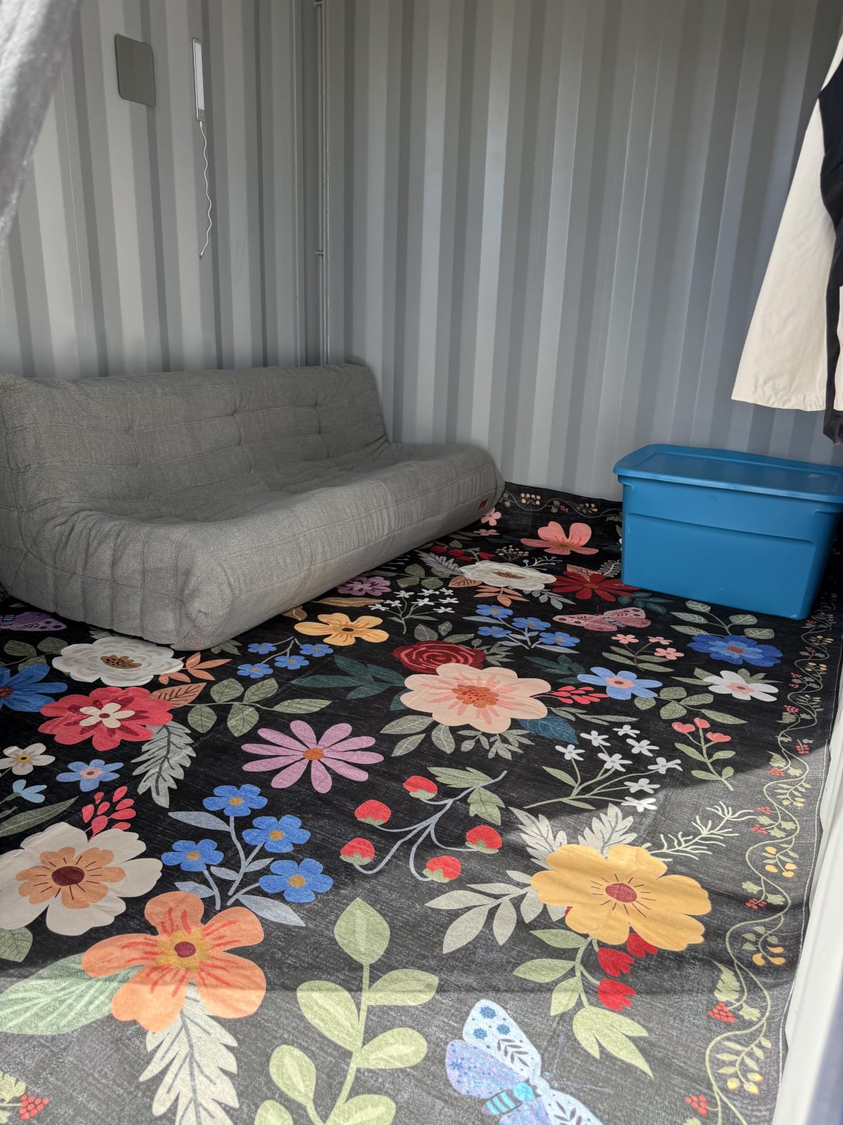 PLHXFR 8x10 Area Rug Living Room: Floral Washable Boho Carpet Dark Green | For Bedroom Dining Room Farmhouse Nursery Hallway, Vintage Floral, Machine washable, Non Slip, Stain Resistant, Large Indoor customer photo 1