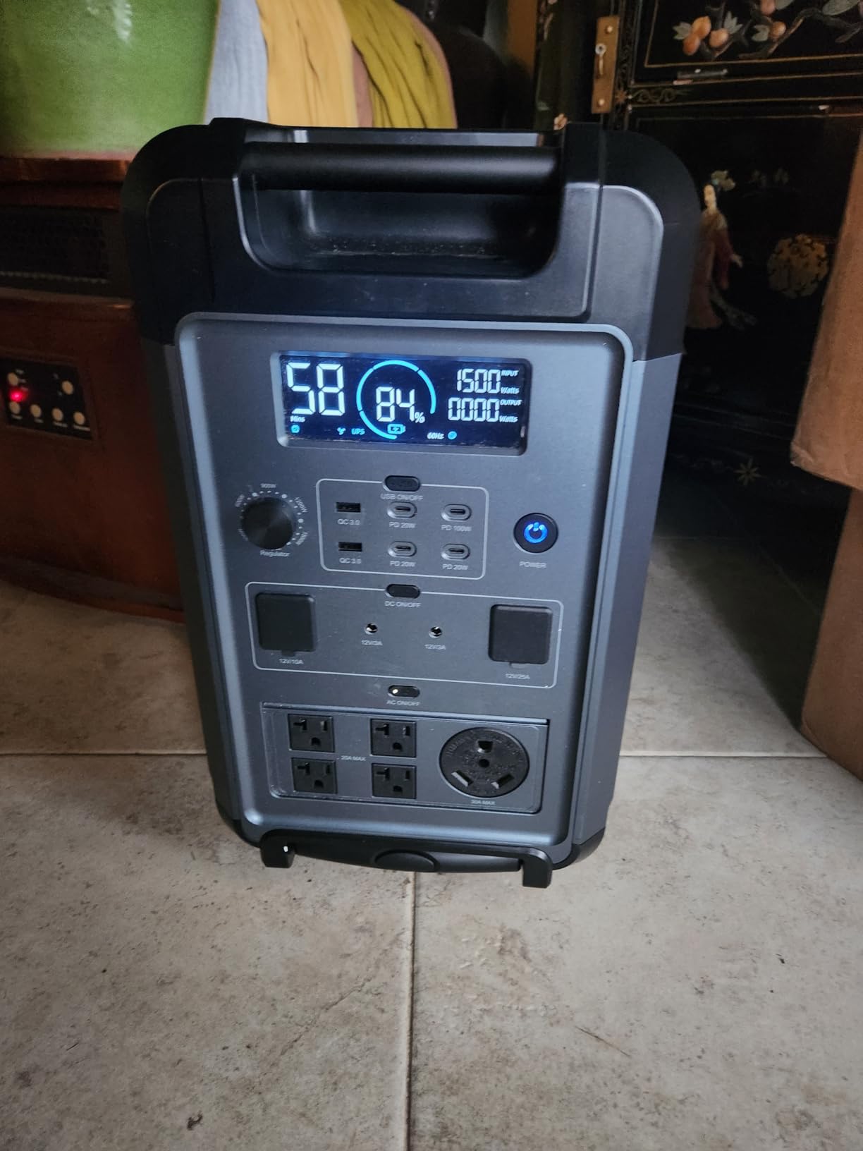 ABOK Ark3600 Portable Power Station 3600W, 3840Wh LiFePO4 Battery | Expandable to 11520Wh, 3H Fast Charge, 15 Outlets, UPS 10ms, 3600W Solar Generator for Home Backup, Hurricane, Camping, RV customer photo 1