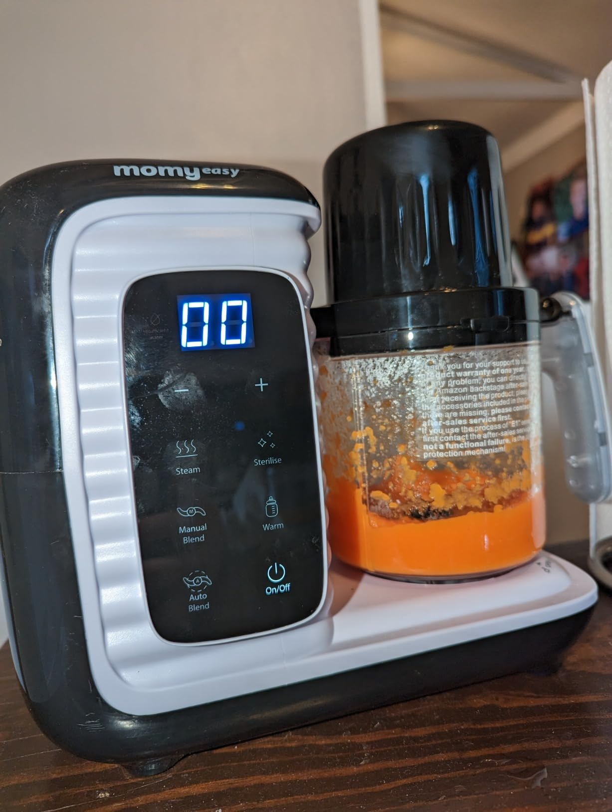 MOMYEASY Baby Food Maker, Baby Food Processor with Steam & Grinding customer photo 2