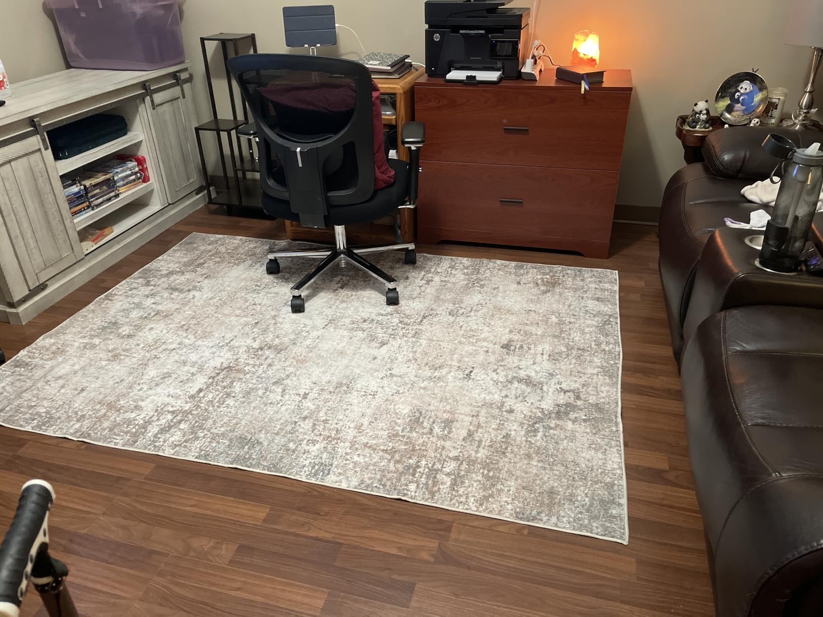 5x7 Area Rug Living Room: Modern Washable Indoor Carpet Black | For Bedroom Dining Room Farmhouse Nursery Hallway Office, Modern Abstract, Machine washable, Non-Slip, Stain Resistant, Indoor customer photo 1