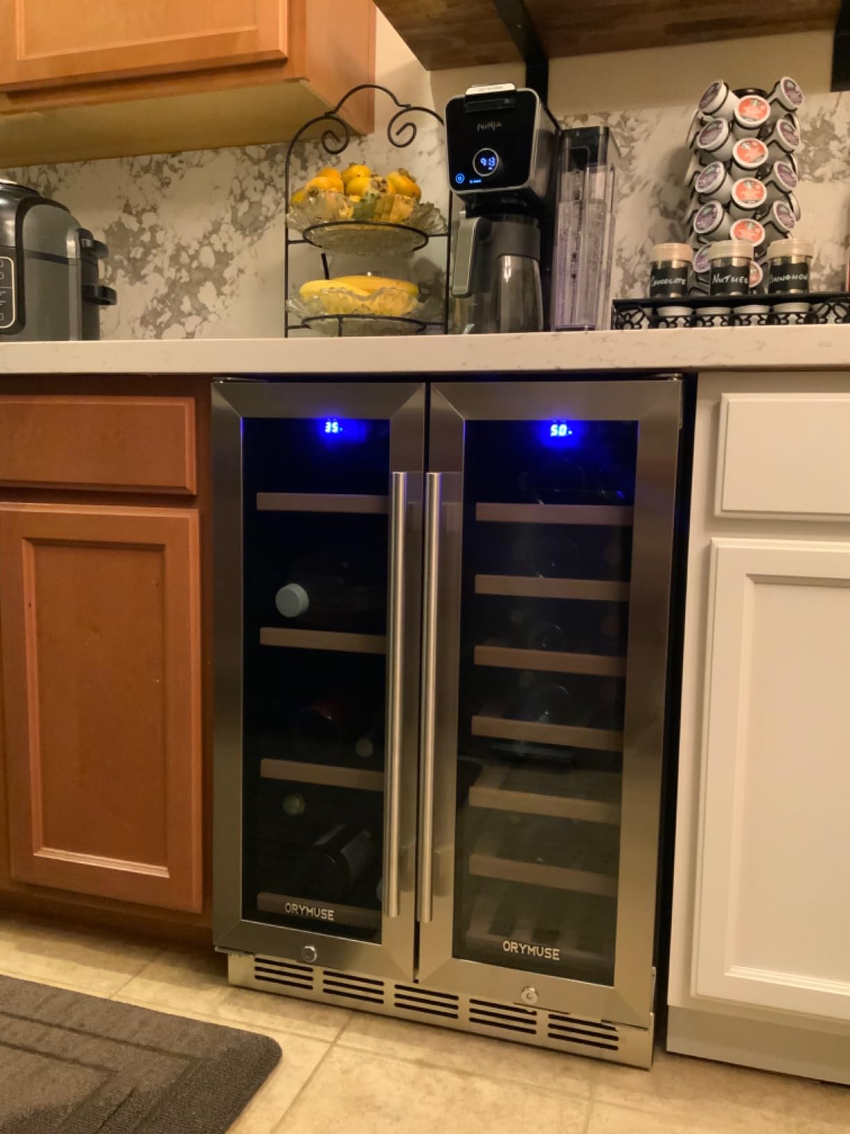 ORYMUSE 15 Inch Beverage Refrigerator, 130 Can Under Counter Drink Cooler customer photo 2