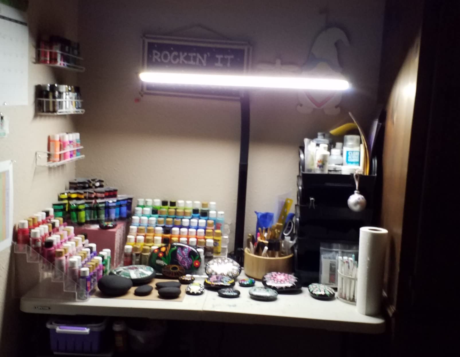 LED Desk Lamps for Home Office, Adjustable Swing Arm Desk Lamp with Clamp customer photo 1