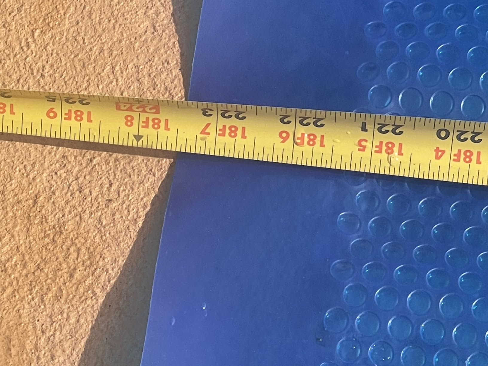 Shop Square 16 x 32 Foot Rectangle Solar Pool Cover for Inground and Above Ground Pools, 16 Mil - Premium Heavy Duty Solar Blanket for Above Ground Pool, Blue - Made in USA customer photo 2