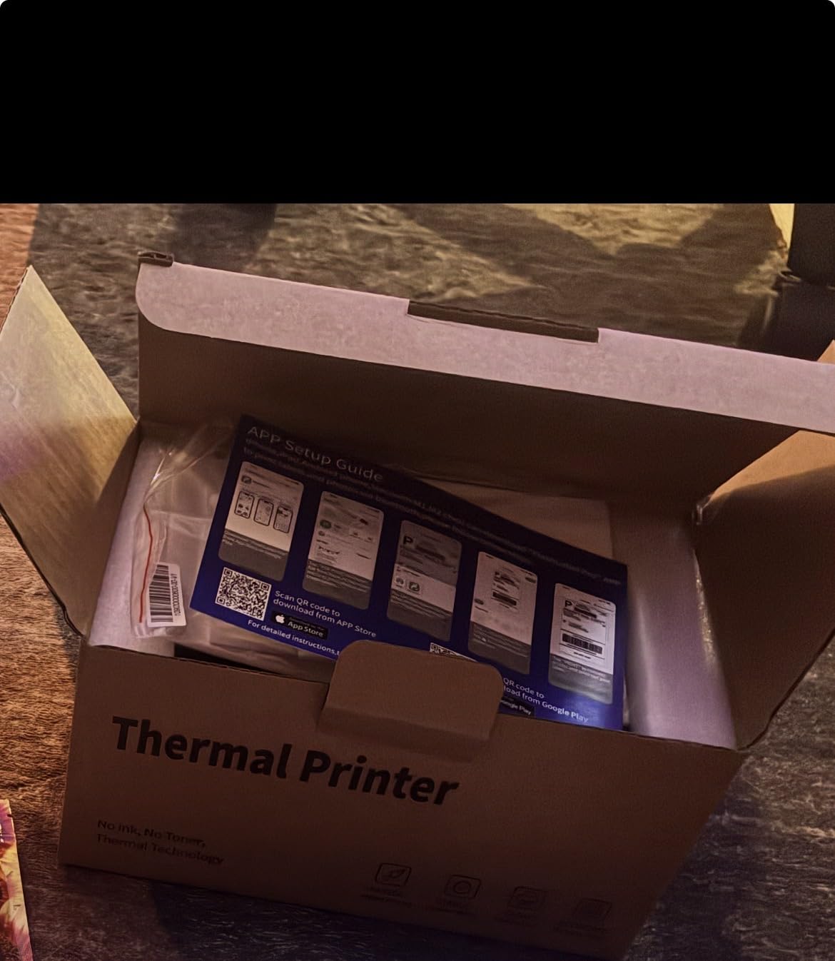 KNAON Shipping Thermal Label Printer, 4x6 Portable Label Printer, Black customer photo 1