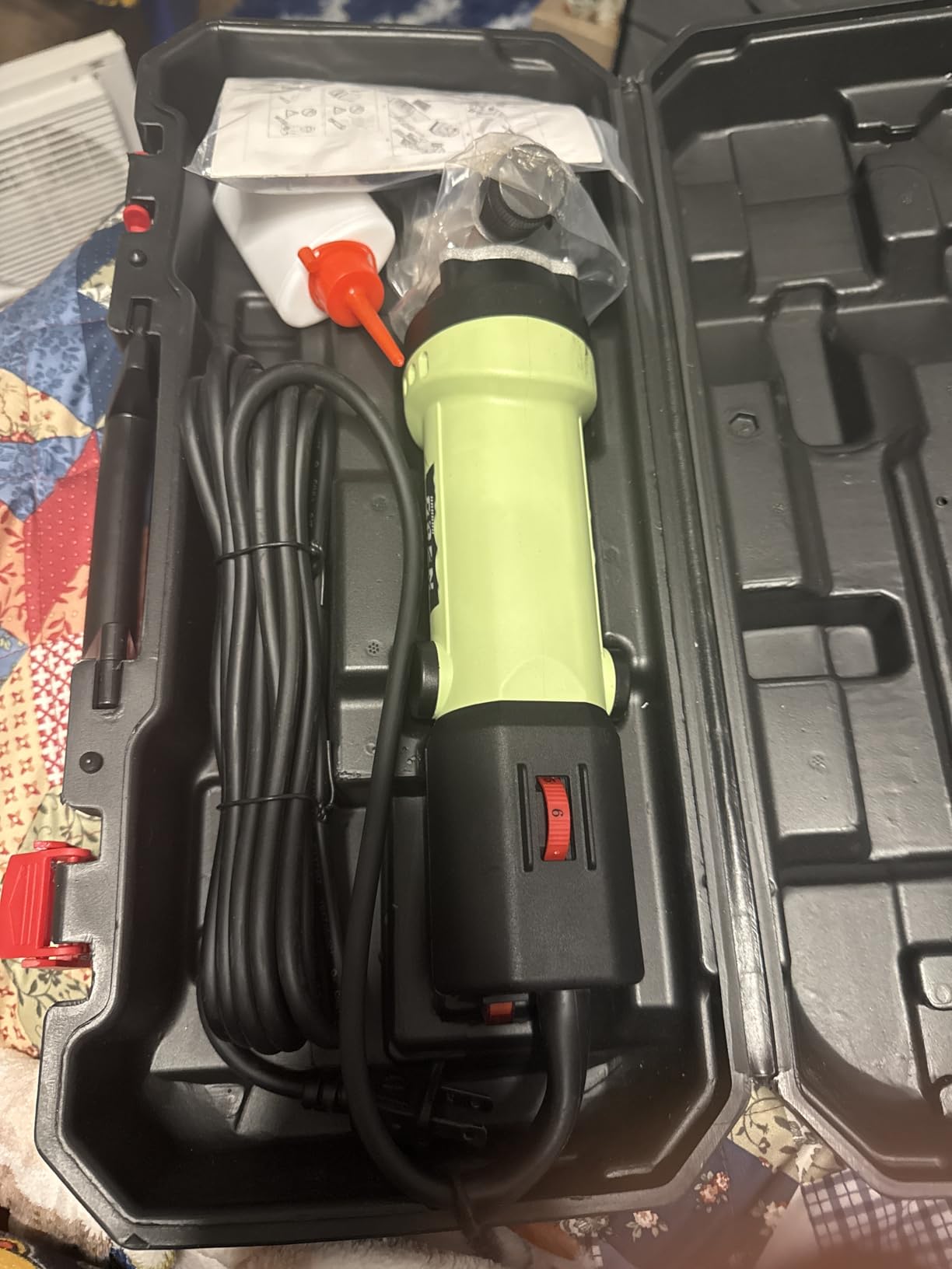 1200W Sheep Shears Clippers, 3200RPM 6-Speed Adjustable Heavy Duty Electric Sheep Shears for Dogs and Farm Livestock Grooming, 13T Blades, Professional Thick Coat Dog Clippers for Alpacas, Goats (RED) customer photo 2
