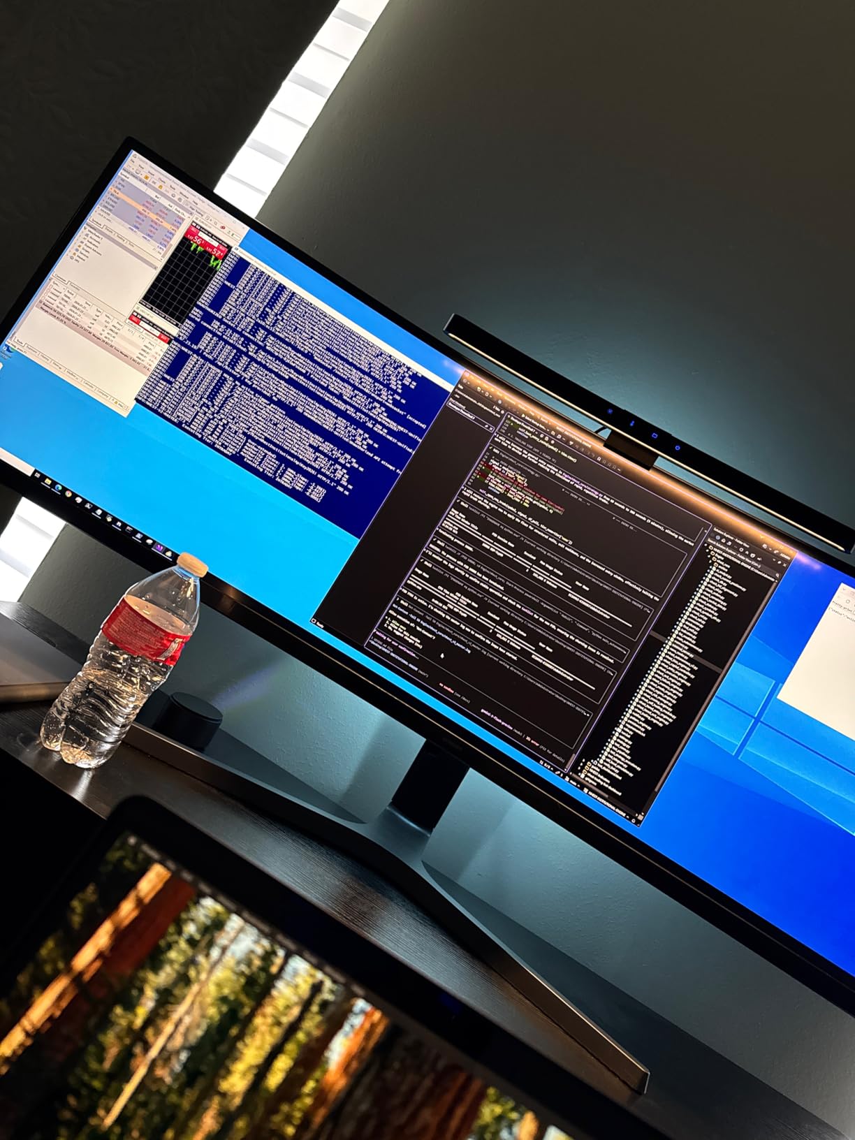ONWAY Curved Monitor Light Bar with RGB Backlight, Wireless Remote Touch Control, No Glare Lamp with Camera Base for Gaming/Office Computer Setup customer photo 2