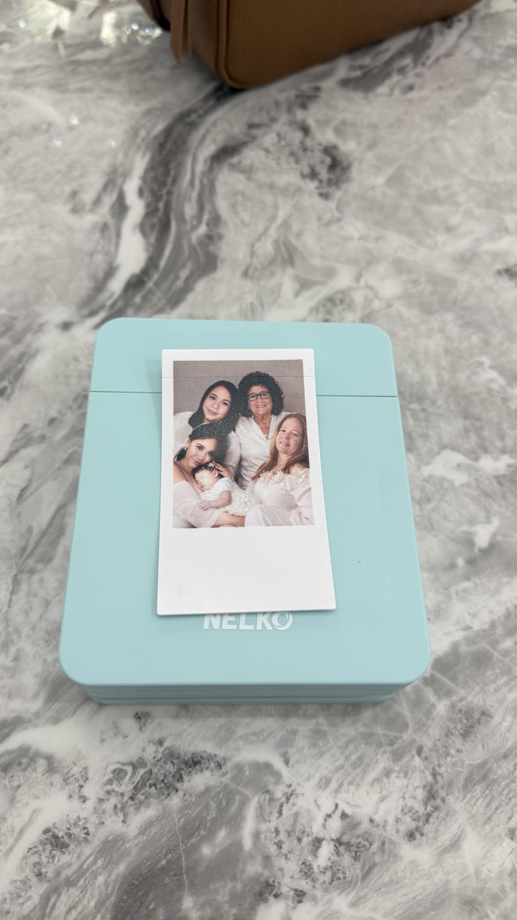 Nelko PP01 Photo Printer, 2x3 Portable Photo Printer, Mini Printer, White | Instant Color Inkjet Printer for Smartphone, Sticky-Back Photos, Bluetooth Compatible with iOS & Android, AI App Editing customer photo 2