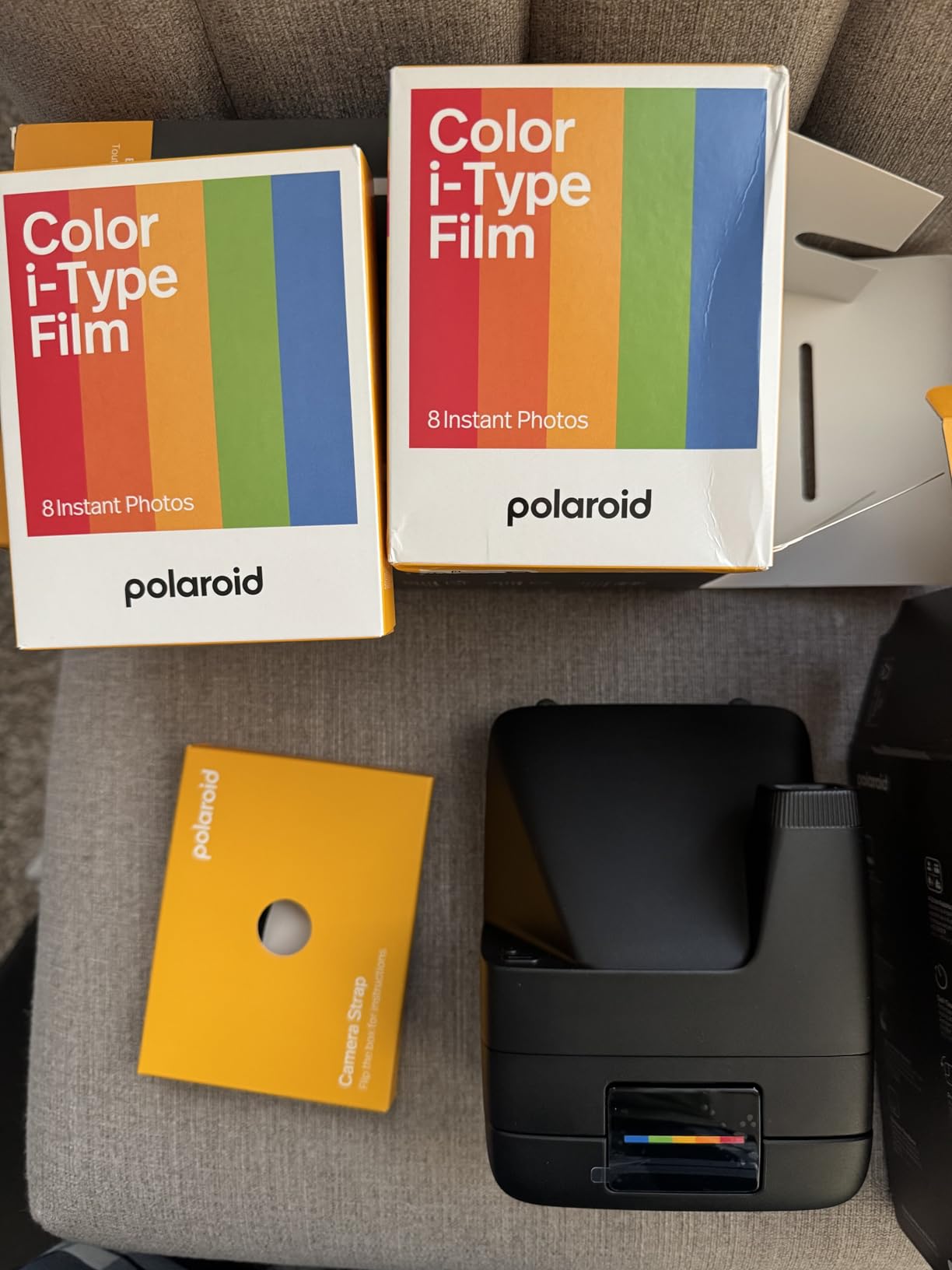 Polaroid Flip Instant Camera + Color Film Bundle (16 Photos Included) - Black (6565) - Hyperfocal 4-Lens System, Sonar autofocus, and Sence Analysis with Bluetooth paired Companion app customer photo 1