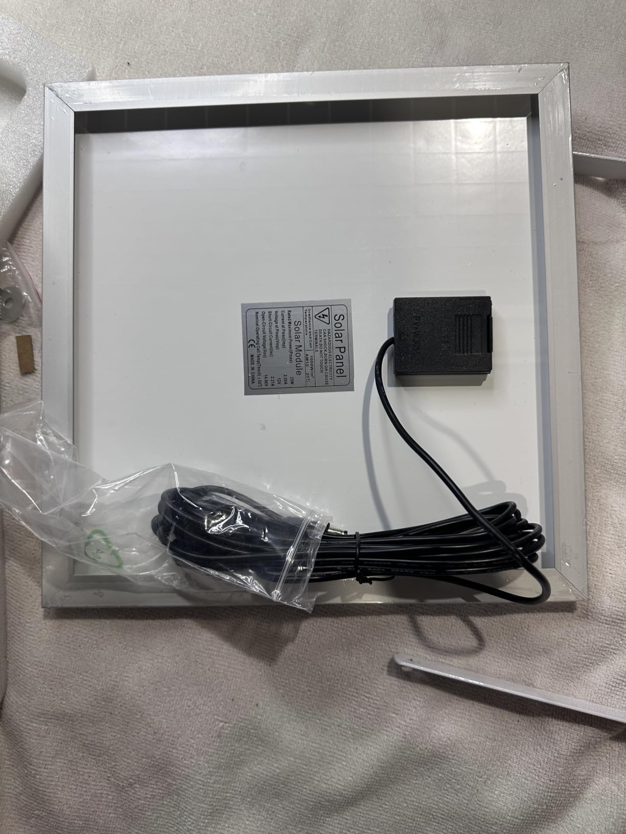 Solar Powered Exhaust Fan, 25W Solar Panel+8