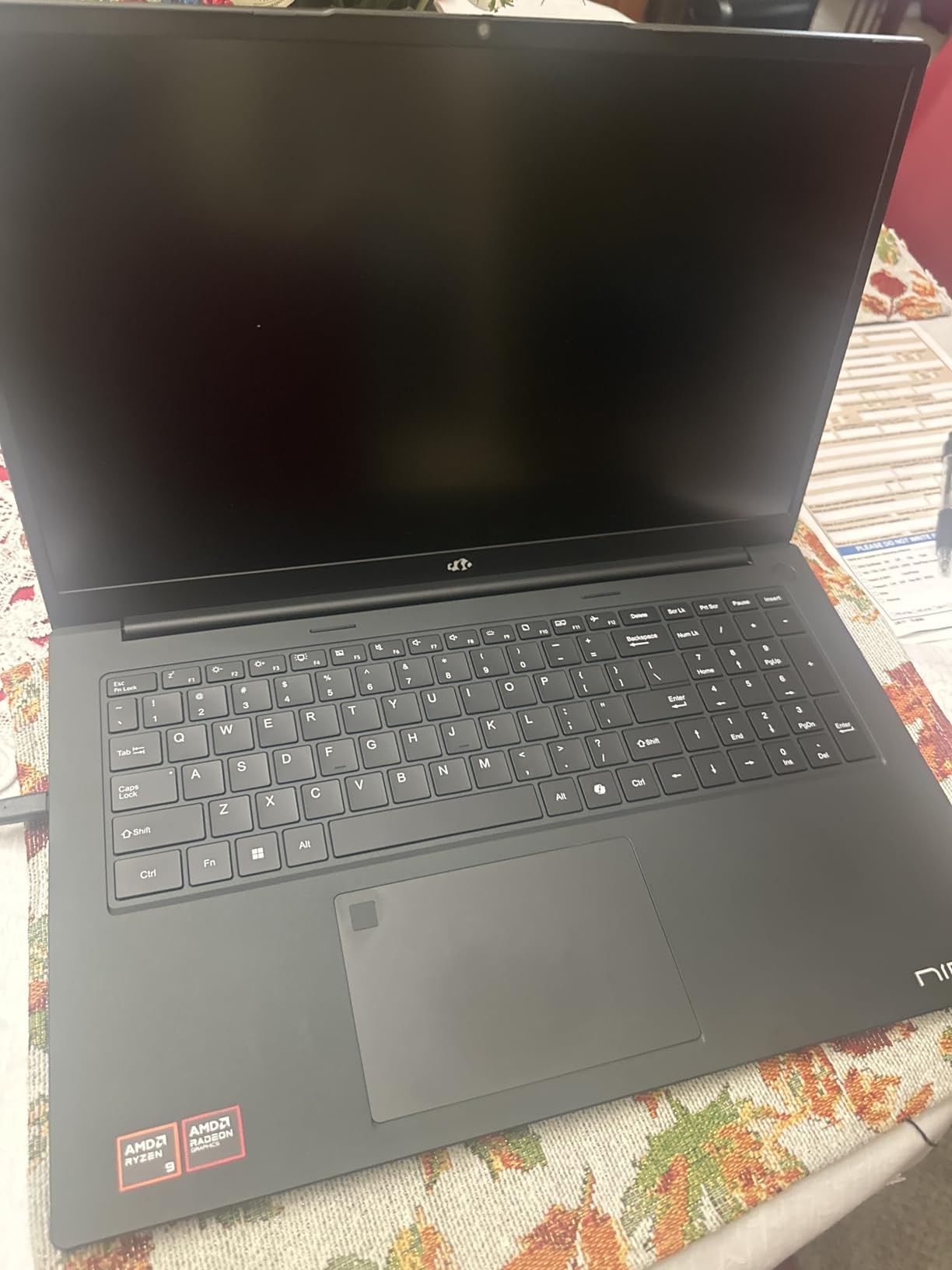 NIMO 17.3 Gaming-Laptop Ryzen 9 8945HS (Beat i9-13900H, Up to 5.2GHz) 16GB RAM, 512GB SSD, Radeon 780M, PD 100W Type-C AI-Enhanced for Copilot VR Ready, Backlit Keyboard, Fingerprint customer photo 1