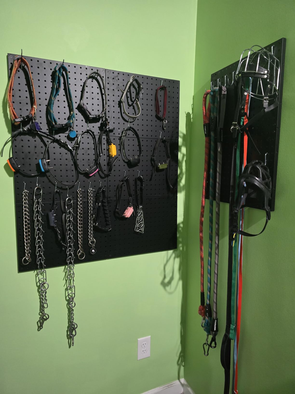 Heavy Duty Peg Board, 4 Pack Metal Pegboard Panels with 50 Hooks customer photo 2