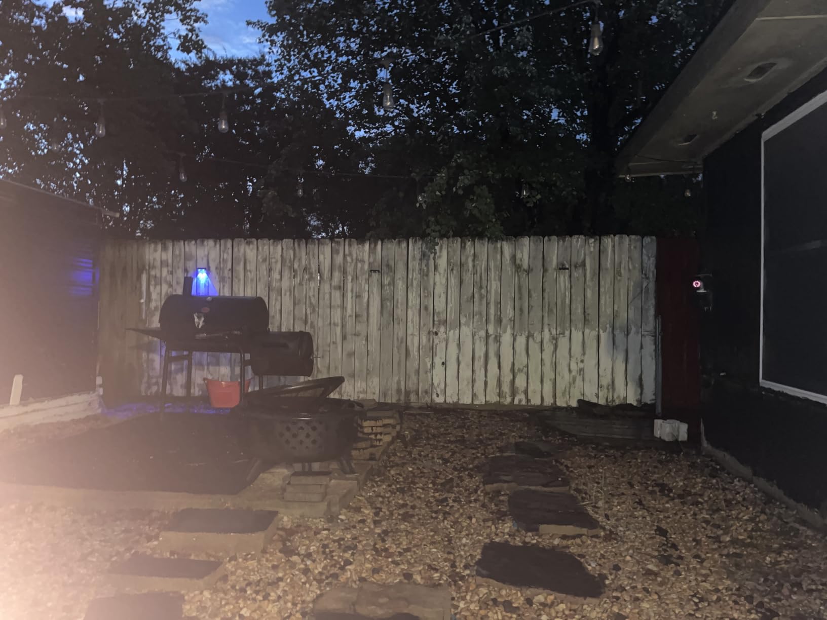 Solar Fence Lights 8 Pack 9 Colors & 11 Lighting Modes Solar Wall Lights Outdoor Waterproof IP65 RGB Color Changing Fence Lights Solar Powered for Garden Yard Patio Deck Step Patio Wall customer photo 1