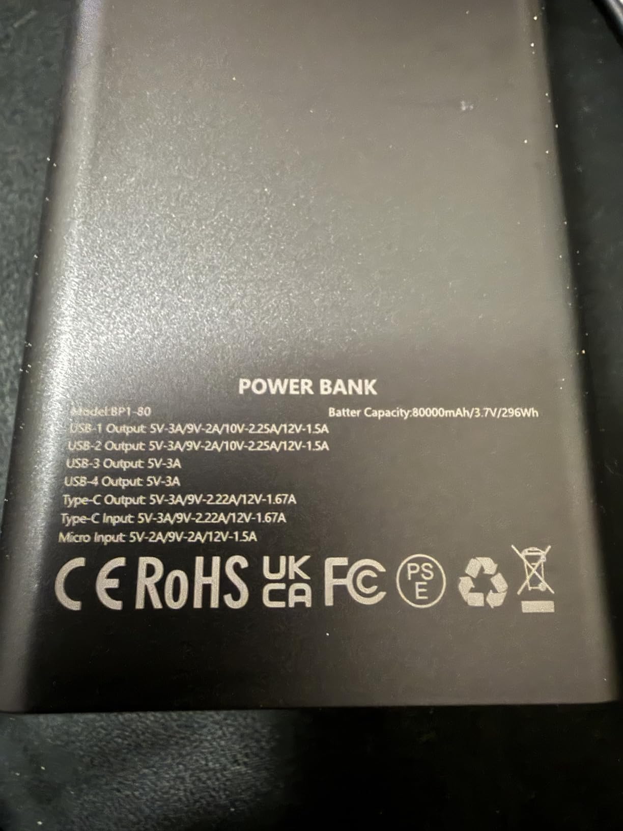 80000mAh Portable Charger Power Bank High Capacity, Fast Charging 30W PD USB C Battery Pack, 5 Output & 2 Input Large Battery Bank with LED Display & Non-Slip Design for Phone Camping Travel Outdoors customer photo 1