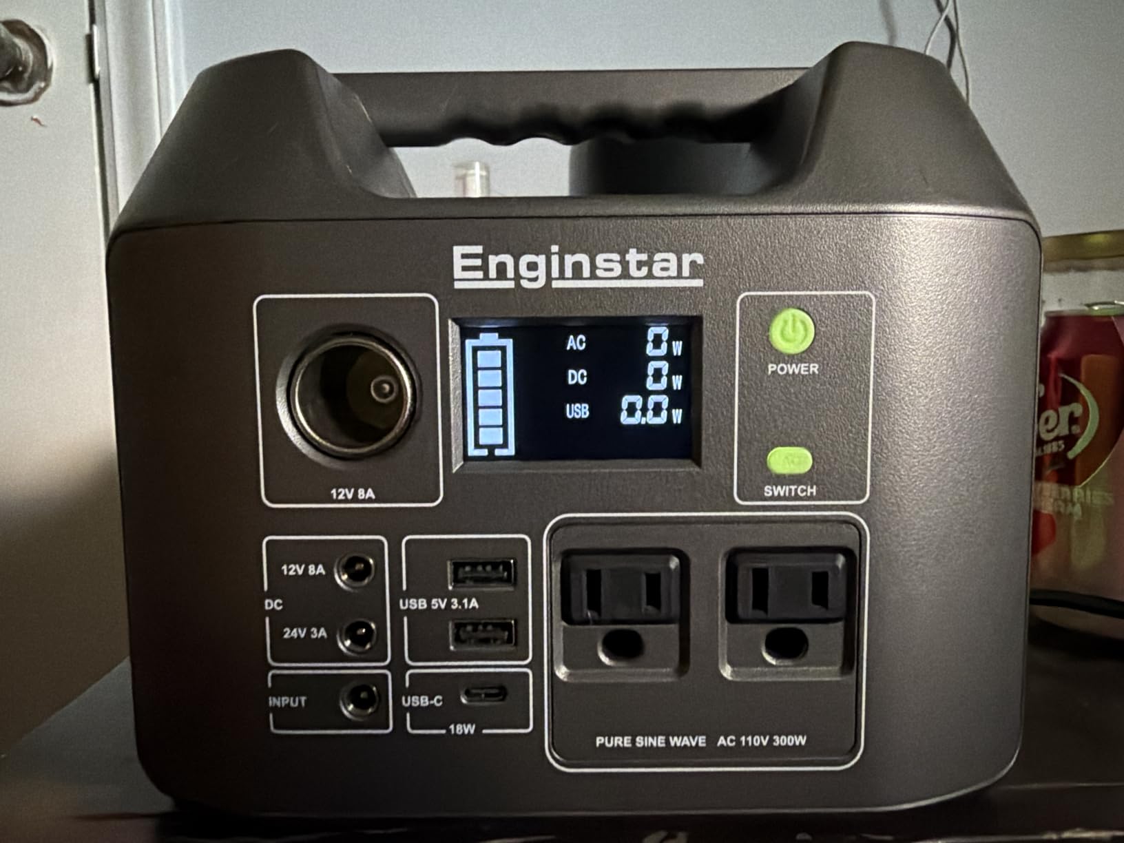 EnginStar Portable Power Station 300W 296Wh Solar Generator, Pure Sine Wave AC Outlet for Outdoors Camping Travel and Emergency Blackout, 80000mAh Backup Battery Power Supply for CPAP customer photo 2