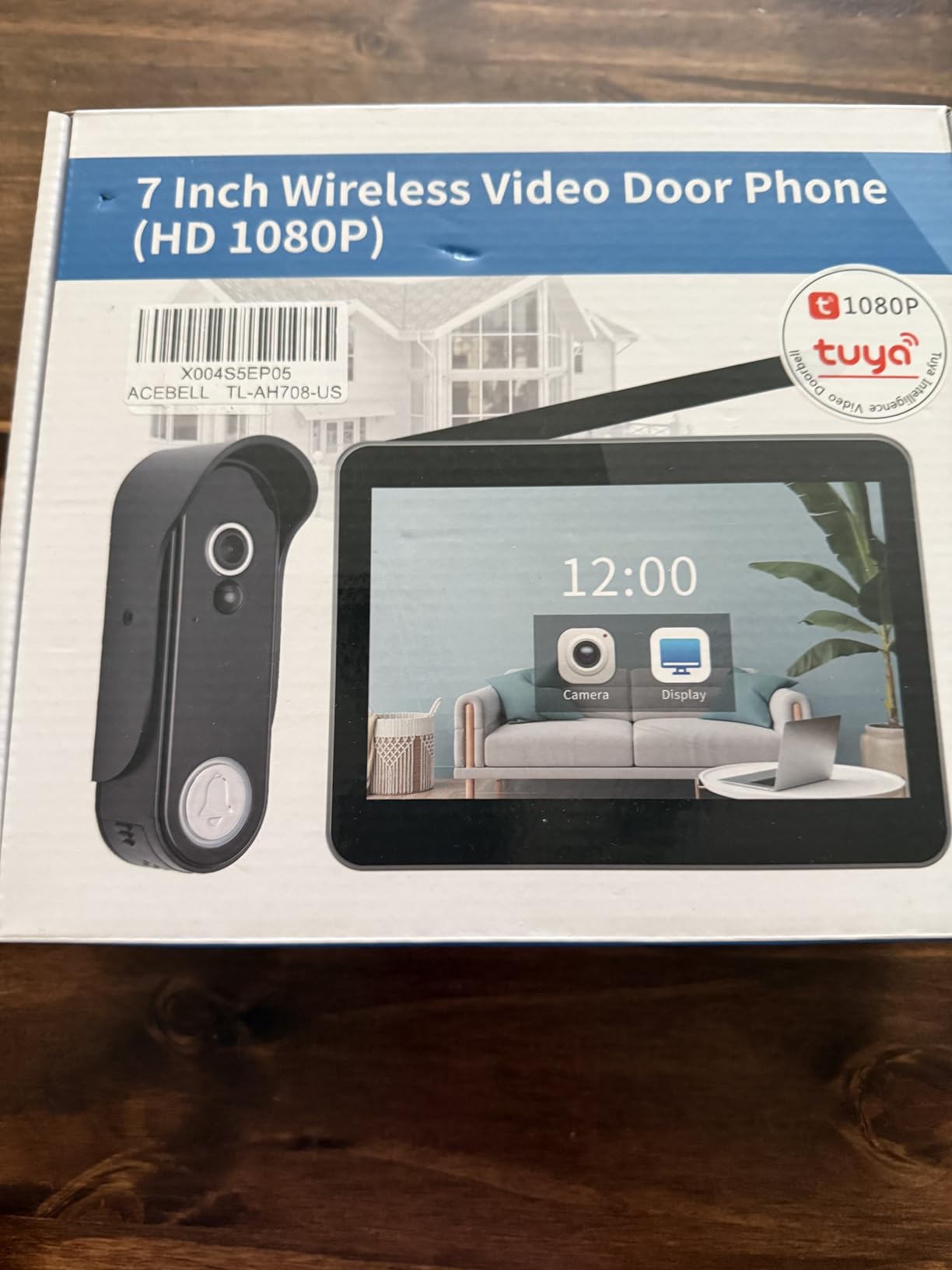 Wireless Smart Video Doorbell Intercom System, WiFi 1080P Video Doorbell Camera with Monitor, Video Door Phone with 7''Touch Screen, Motion Detection, No Subscription, APP Control customer photo 2