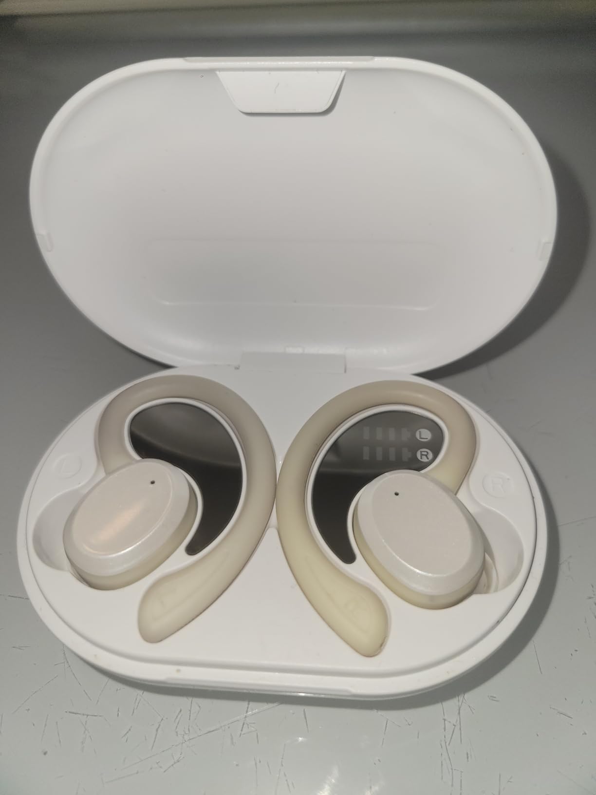 Wireless Earbuds Sport, Bluetooth 5.4 Headphones 3D Bass Hi-Fi Stereo Over Ear Buds, 60Hrs ENC Noise Cancelling Headset with Earhook, IP-X7 Waterproof Earphones Workout Running Gym for Android iOS customer photo 1