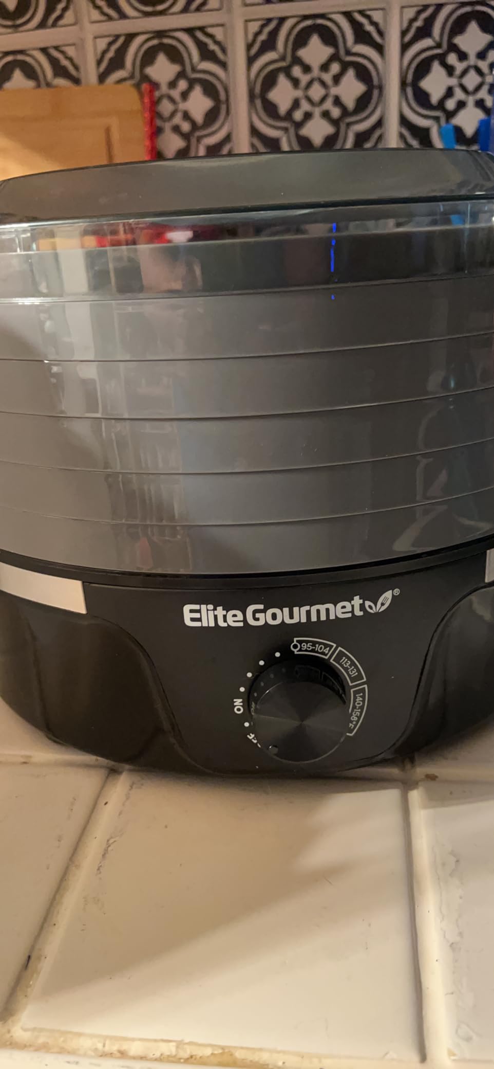 Elite Gourmet 5-Tray Digital Food Dehydrator, Stainless Steel, Keep Warm customer photo 1